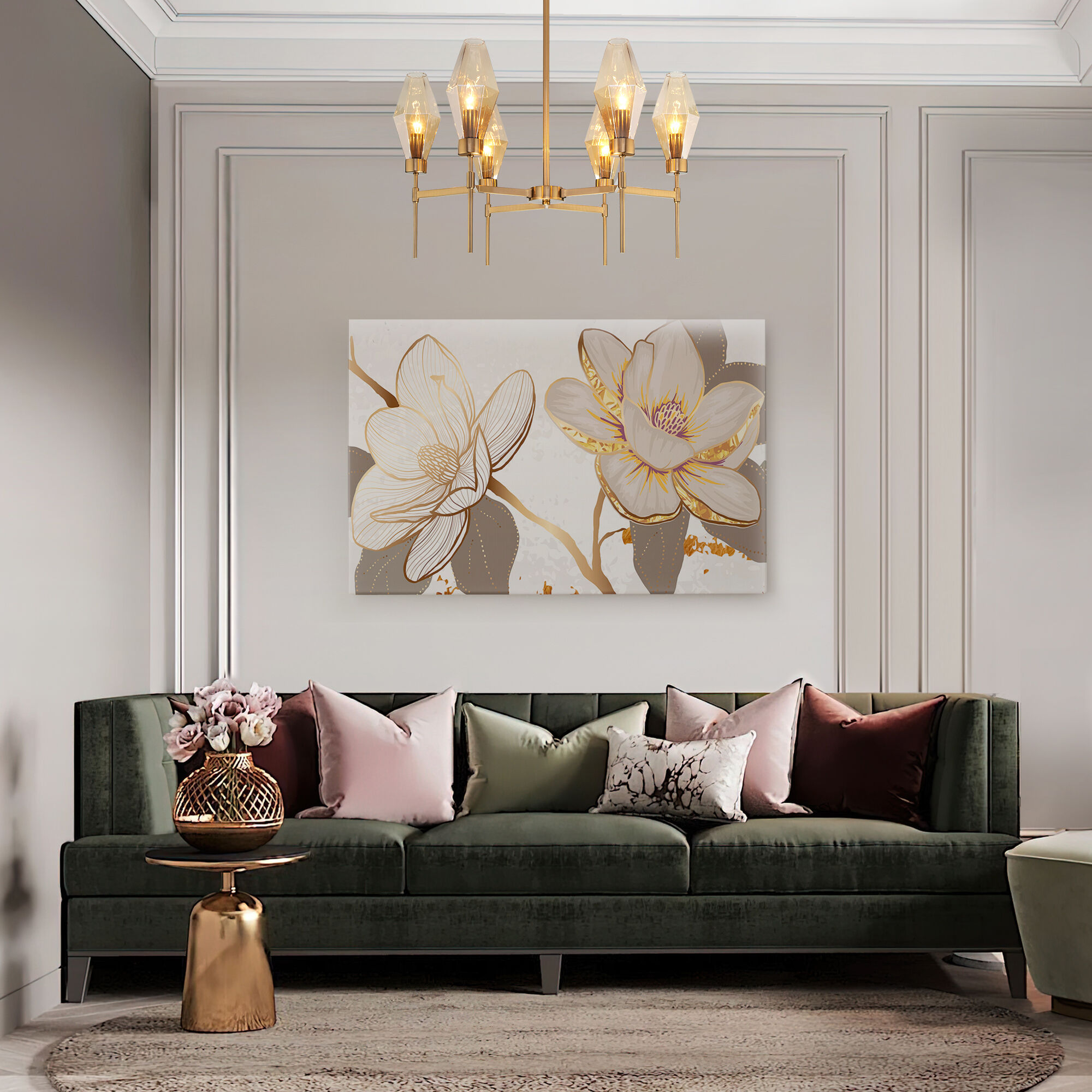  Eurosvet 60143/6/потолочный светильник/латунь