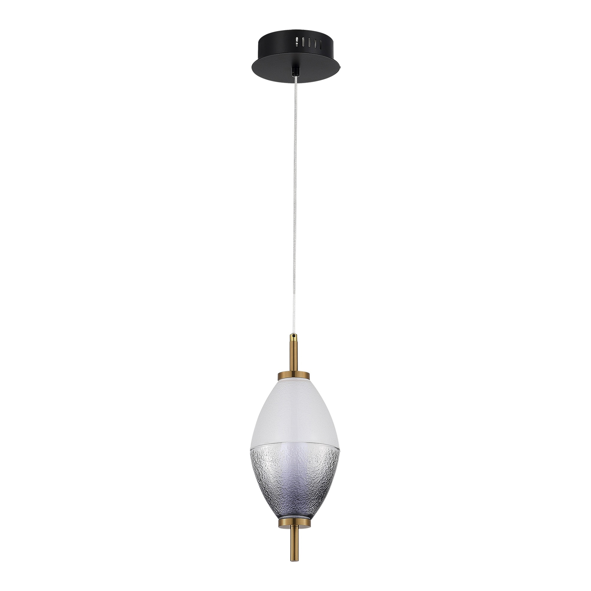 SL6130.403.06 Светильник подвесной ST-Luce Черный/Белый, Дымчатый LED 1*8W 3000K АЙС