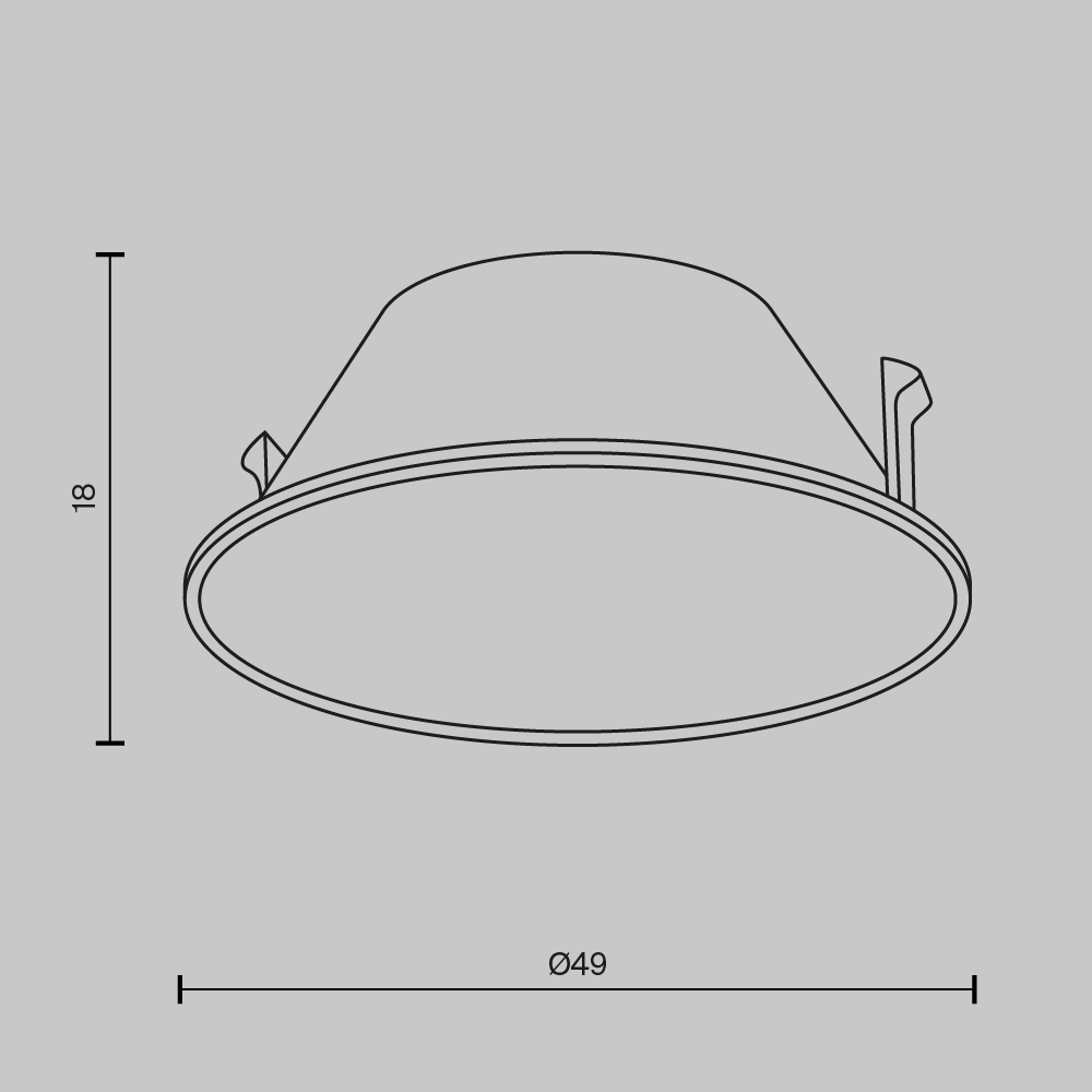 Комплектующие для светильника Technical Ring057-7-MG