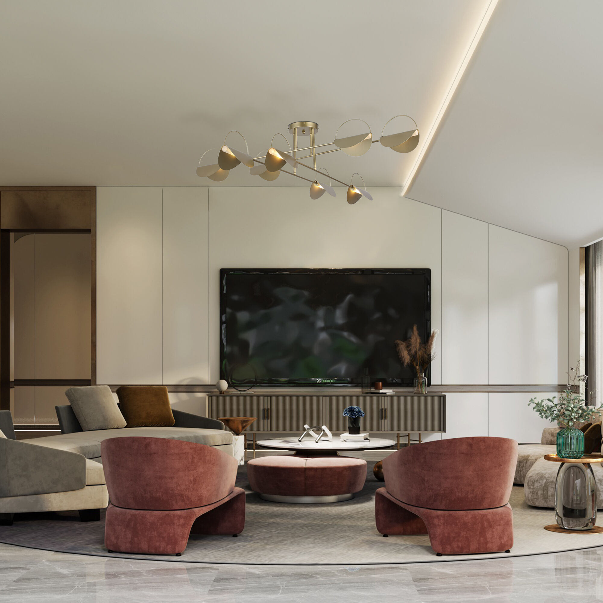 Потолочный светильник Eurosvet 70148/8 золото Smart