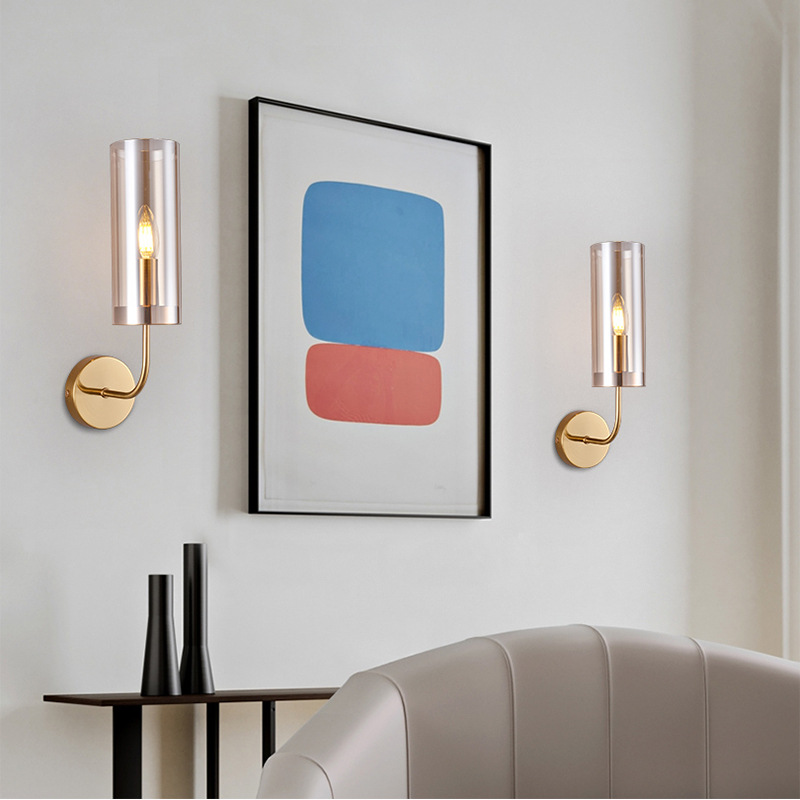 Настенный Светильник Agne Blue Glass Tube Wall Light от Imperiumloft 100322-22