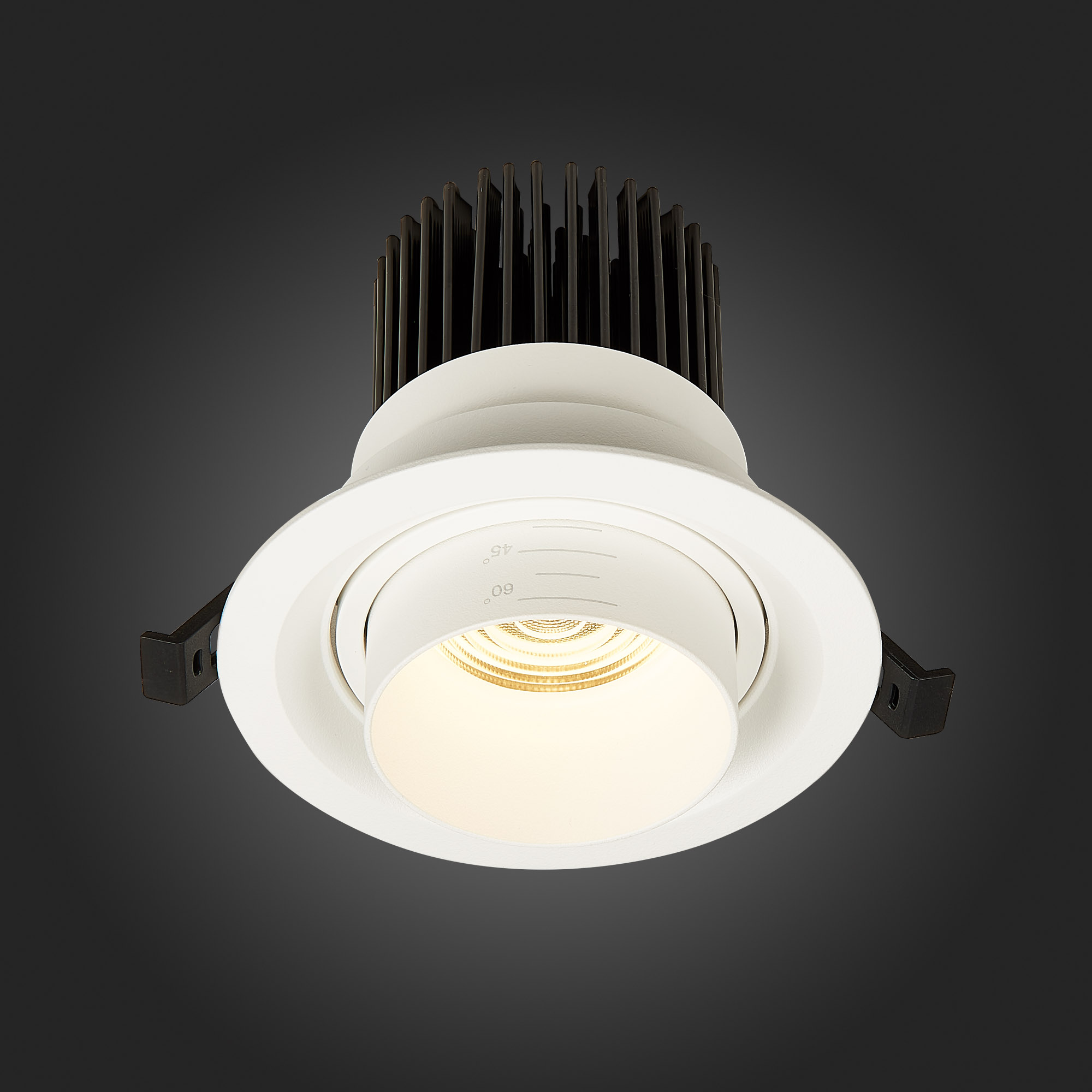 ST701.538.12 Св-к встр. Zoom Белый LED 1*12W 3000K 960Lm Ra90 15°-60° IP20 D115xH95 170-240V Встраиваемые светильники