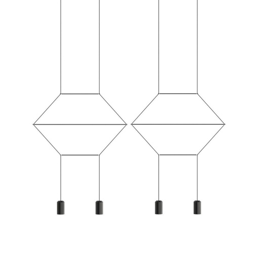 Подвесной Светильник Via Wireflow Polyhedral 4 Lineal Pendant Light от Imperiumloft 144326-22
