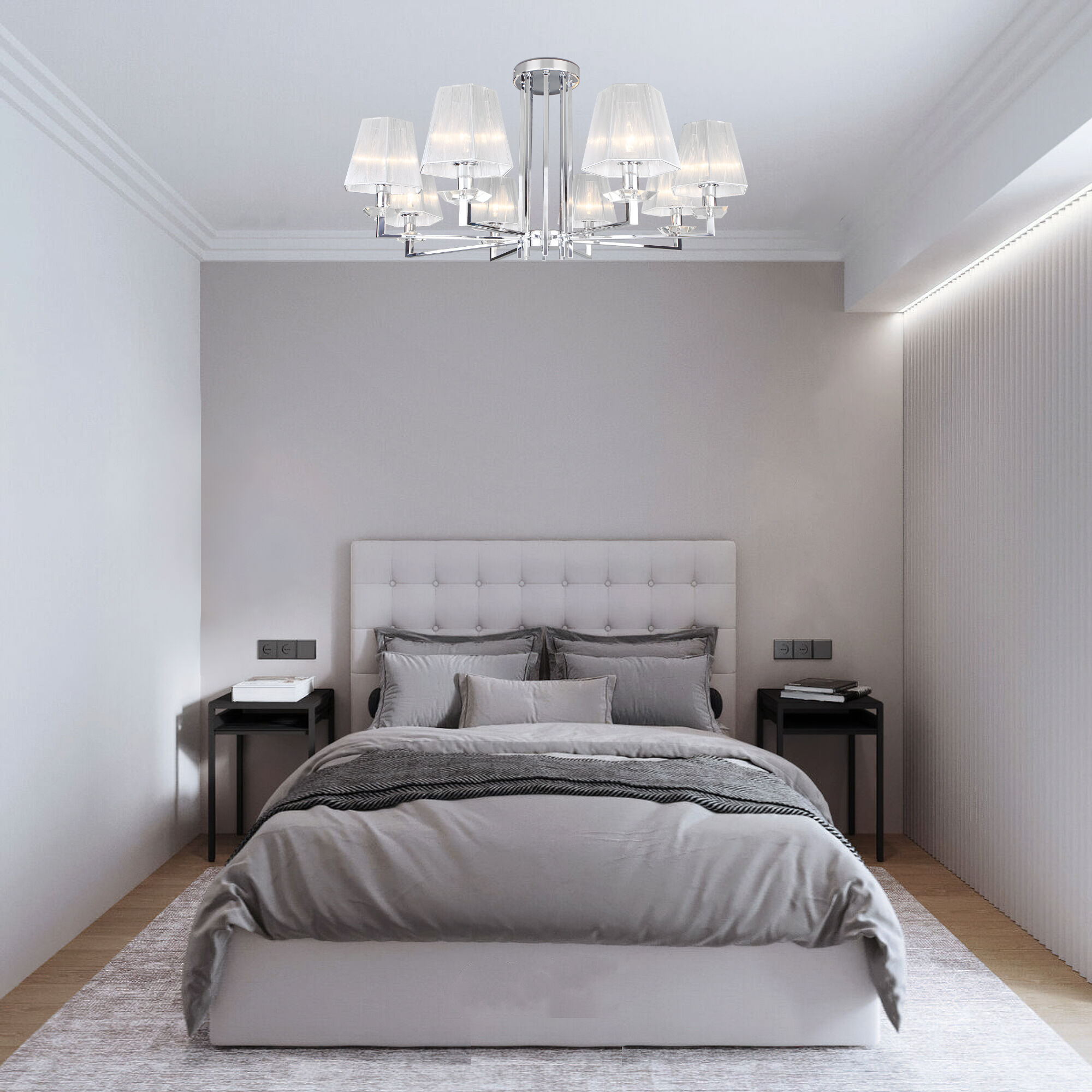 Потолочный светильник Eurosvet 60125/8 хром