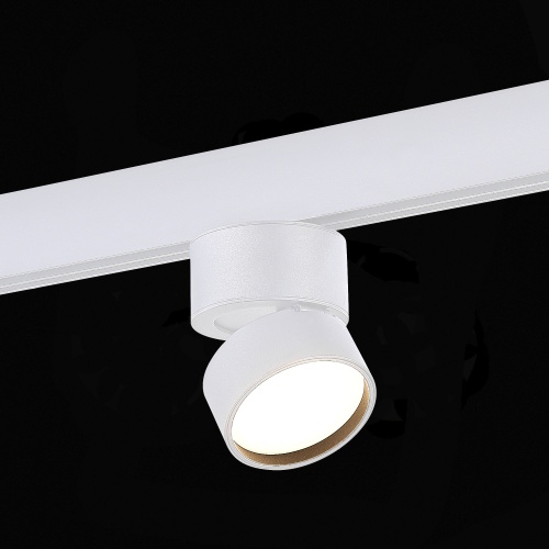ST809.536.09 Магнитный трековый светильник Белый LED 1*9W 3000K 550Lm Ra&gt;90 120° IP20 D85xH126 48V SKYLINE 48