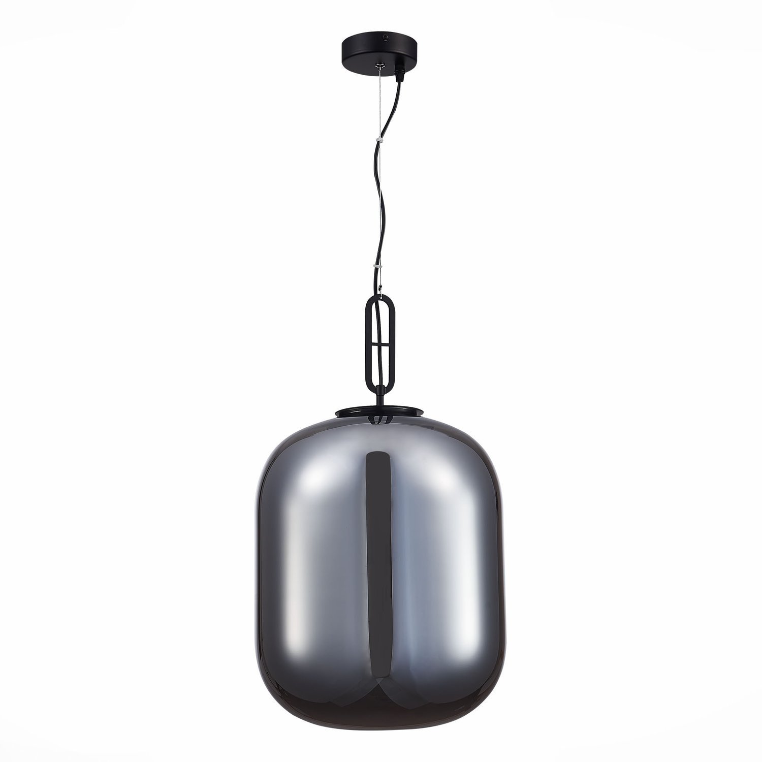 SL1050.713.01 Светильник подвесной ST-Luce Черный/Дымчатый E27 1*40W БУРАСКА