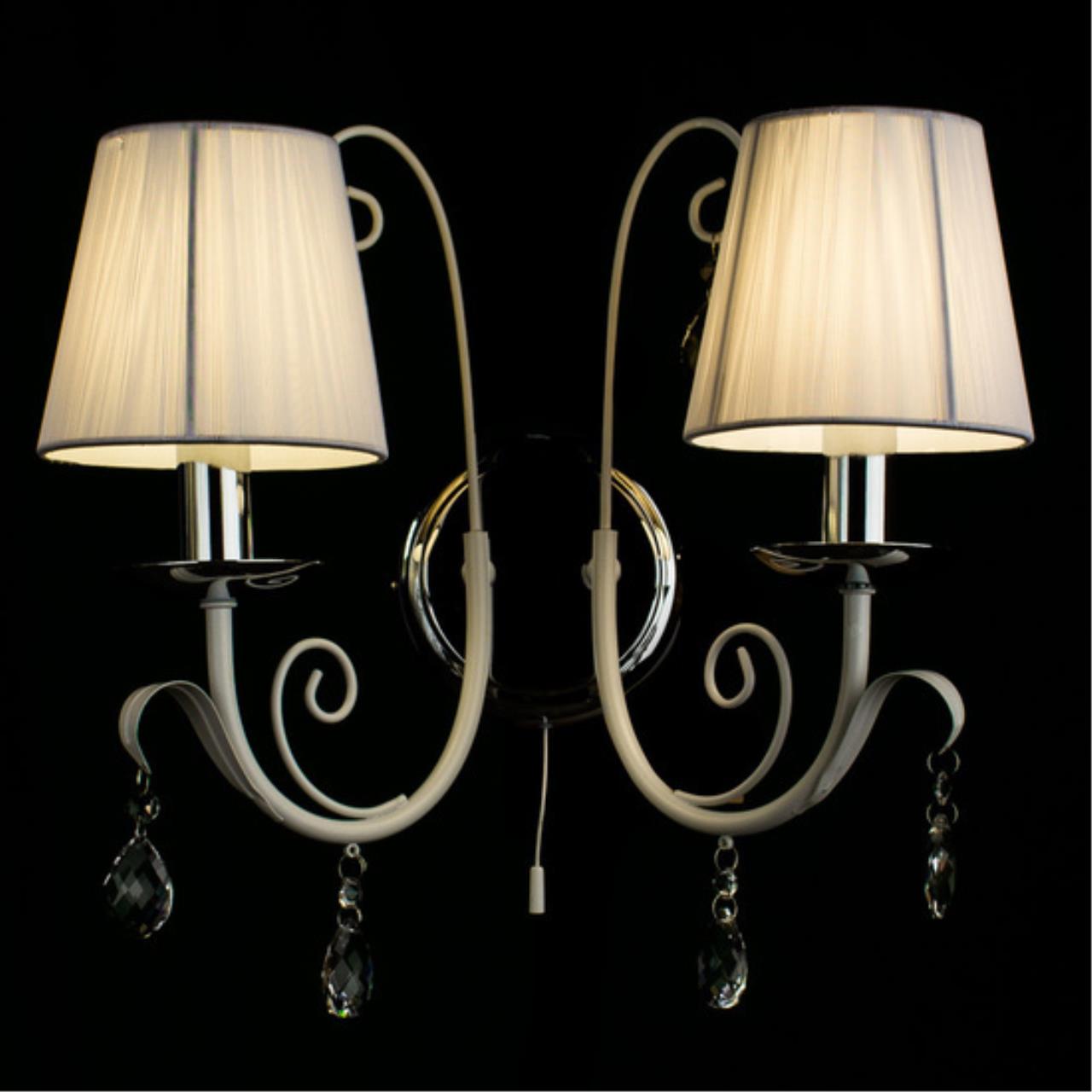 Бра Arte lamp A1743AP-2WH СВЕТИЛЬНИК НАСТЕННЫЙ