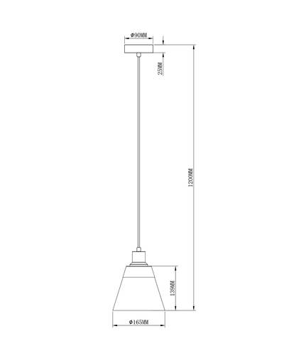 Подвесной светильник Moderli V2780-1P Brizzi 1*E27*60W