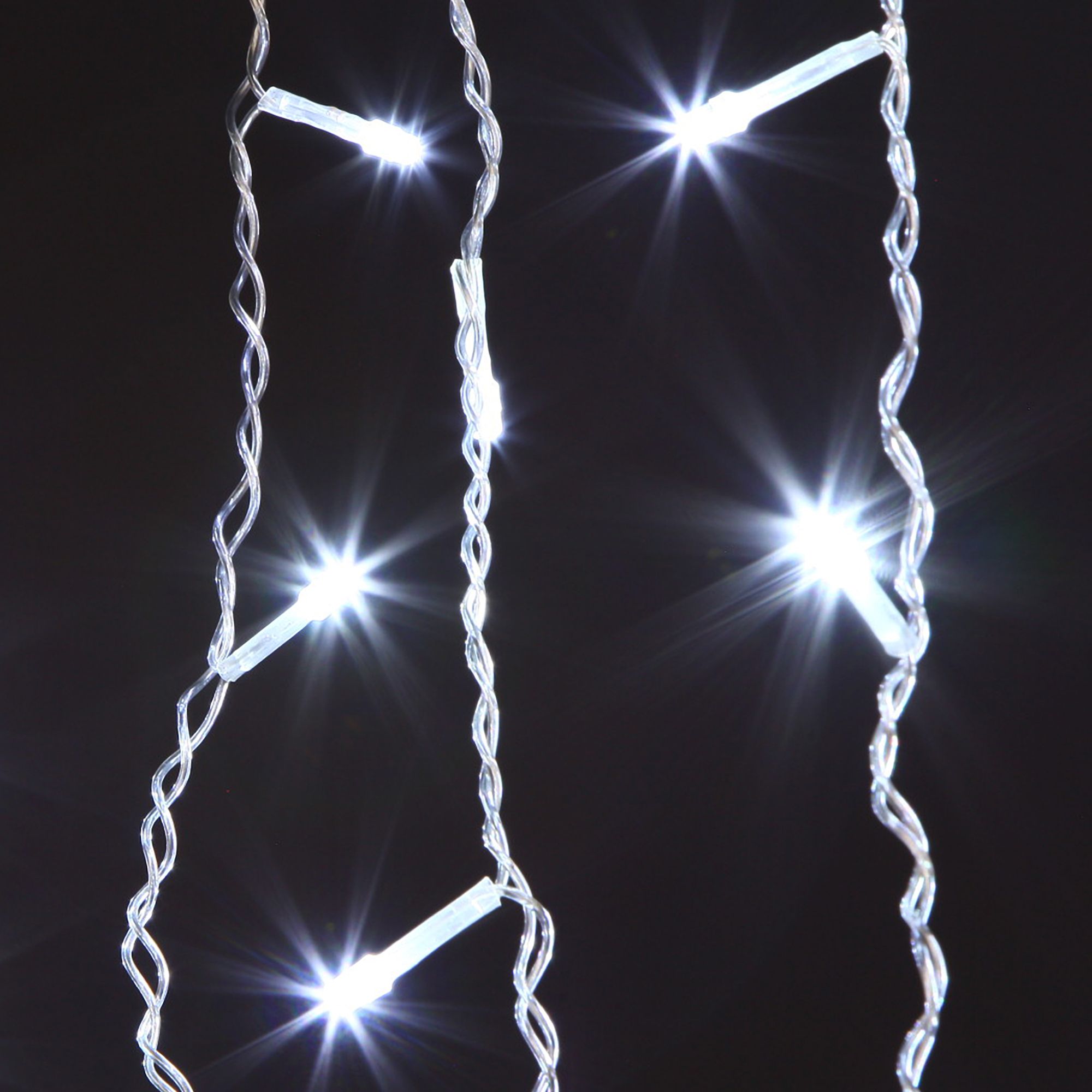 Гирлянда бытовая электрическая бахрома Eurosvet 100-001 белый