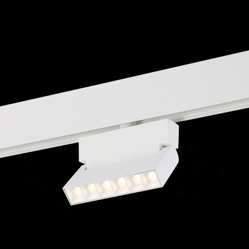 ST362.536.06 Магнитный трековый светильник белый LED 1*6W 3000K 532Lm Ra&gt;80 36° IP20 L120xW22xH134 4 SKYLINE 48