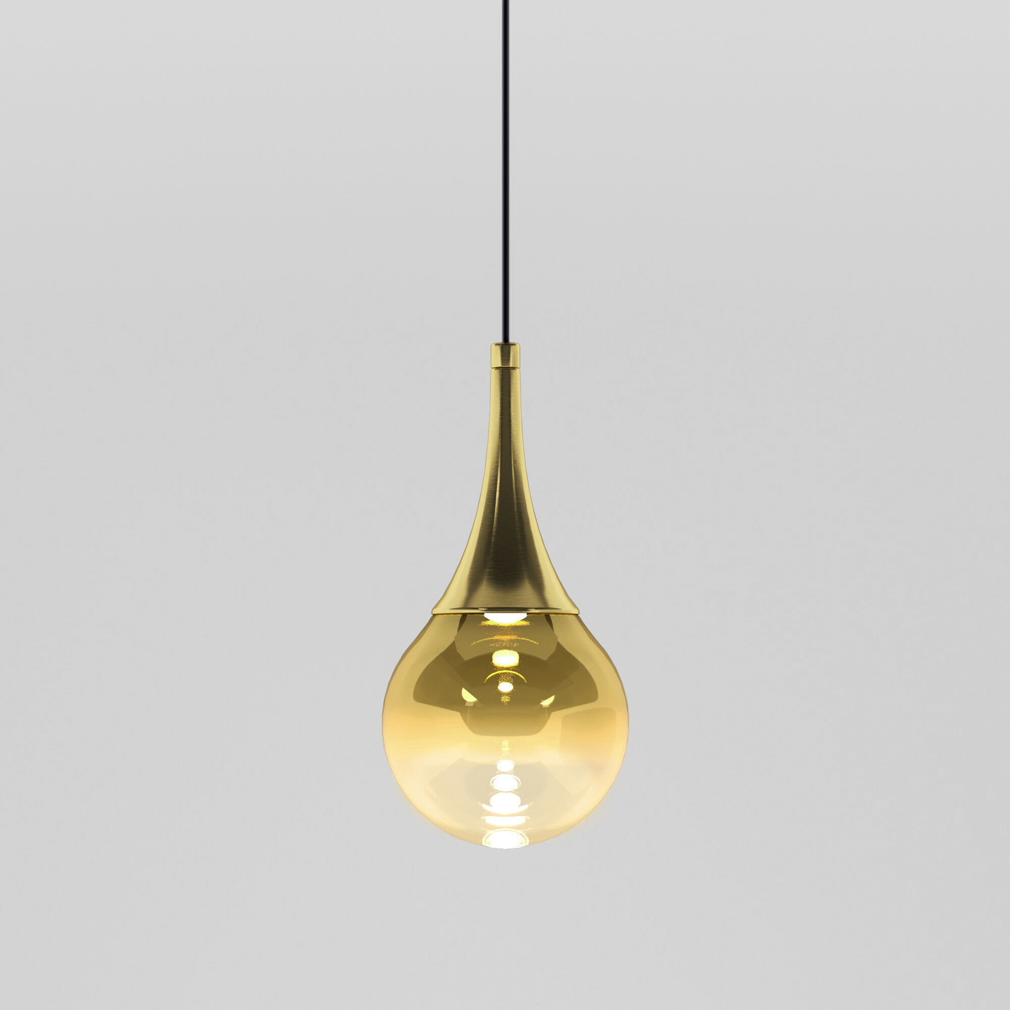  Eurosvet 50256/1 LED/ подвесной светильник/ золото