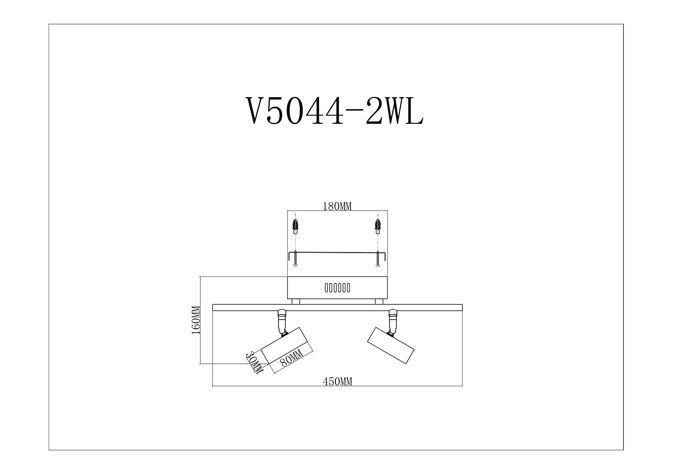 Светодиодный спот Moderli V5044-2WL Right