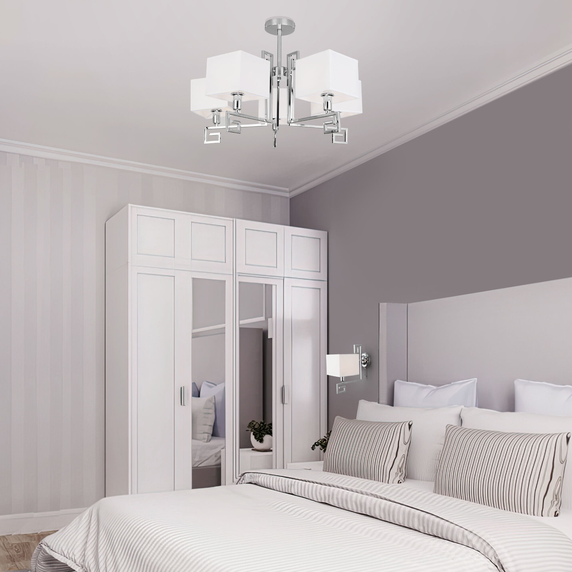 Потолочный светильник Eurosvet 60115/5 хром