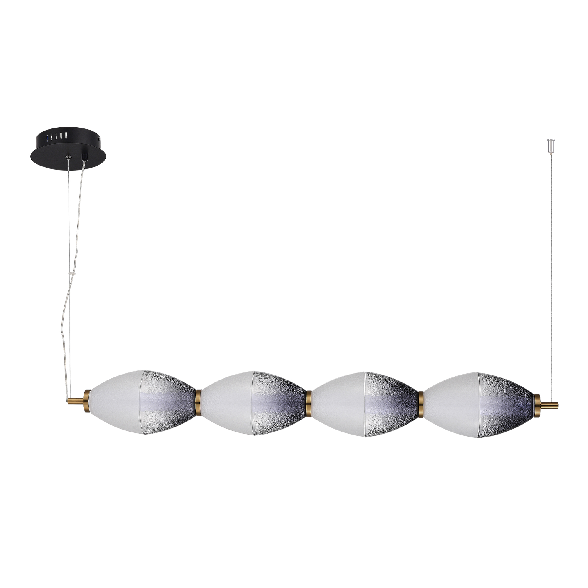 SL6130.403.24 Светильник подвесной ST-Luce Черный/Белый, Дымчатый LED 1*28W 3000K АЙС
