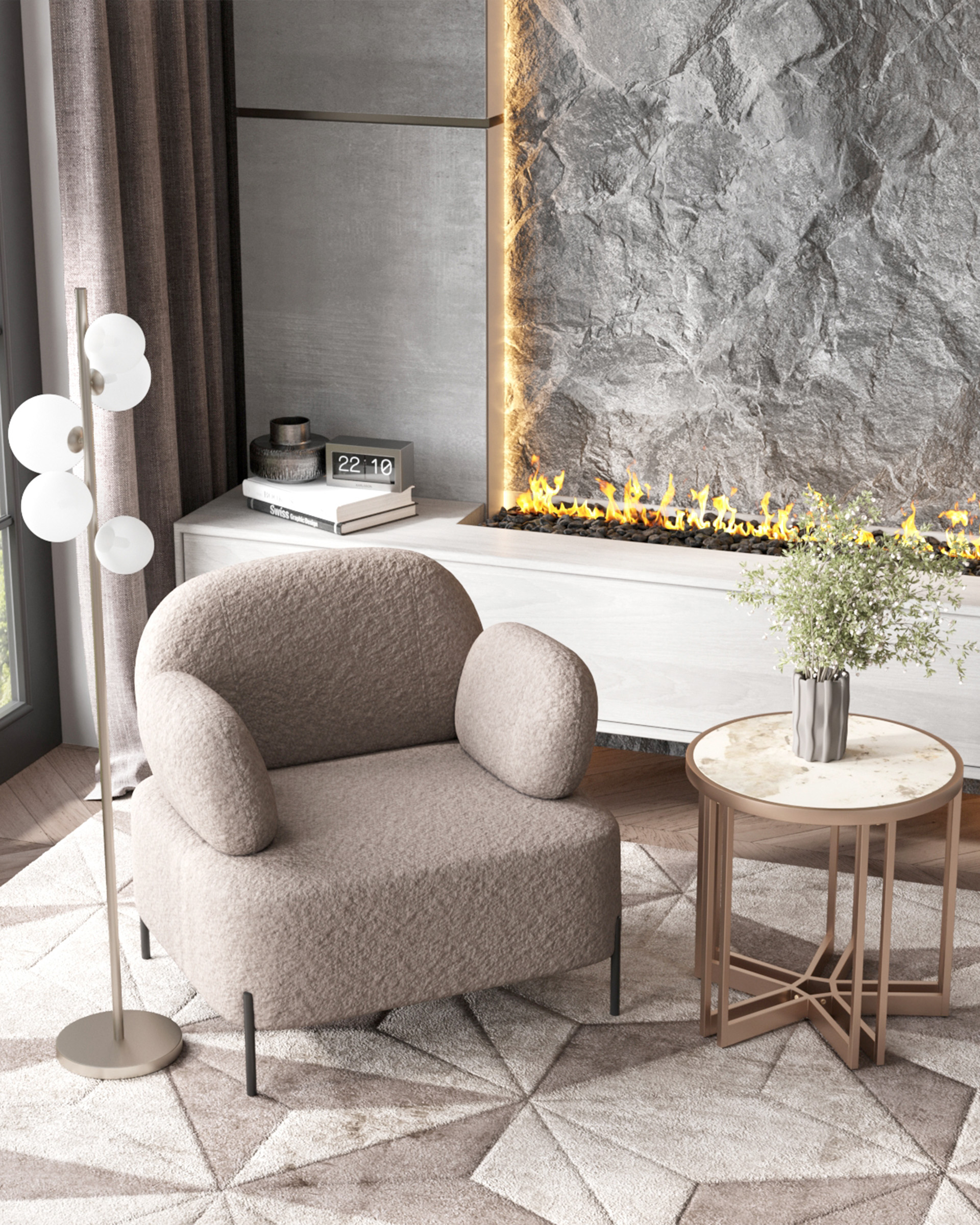 Торшер Moderli V11470-5F Renny