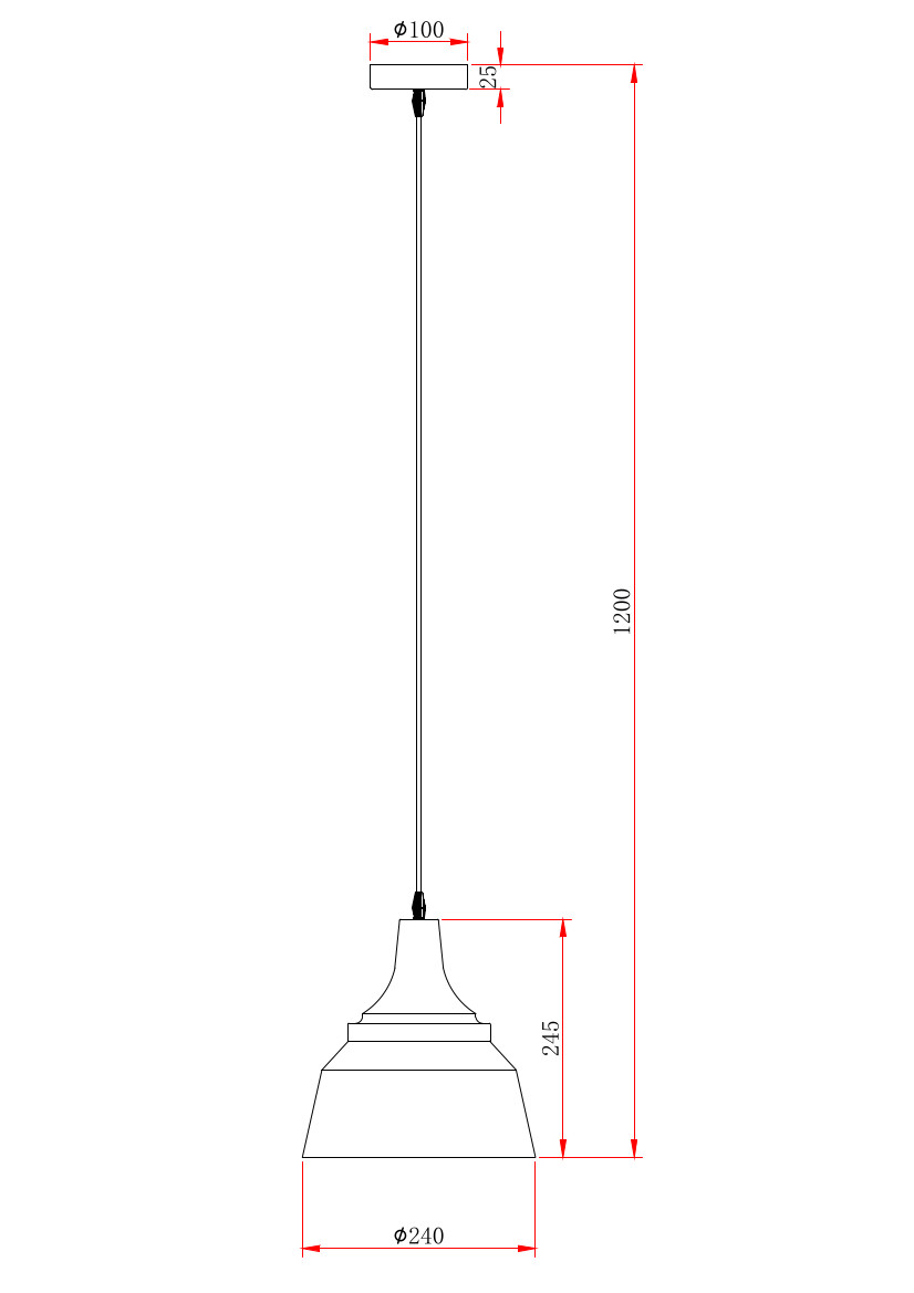Подвесной светильник Escada 1102/1S E27*40W Black