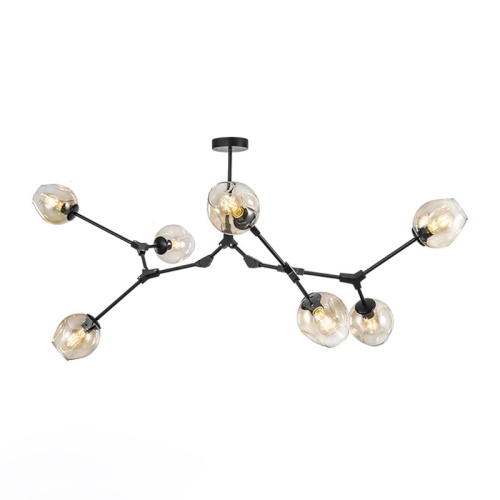 Люстра Адель Branching Bubble Chandelier L7 Black Amber от Imperiumloft 239858-22