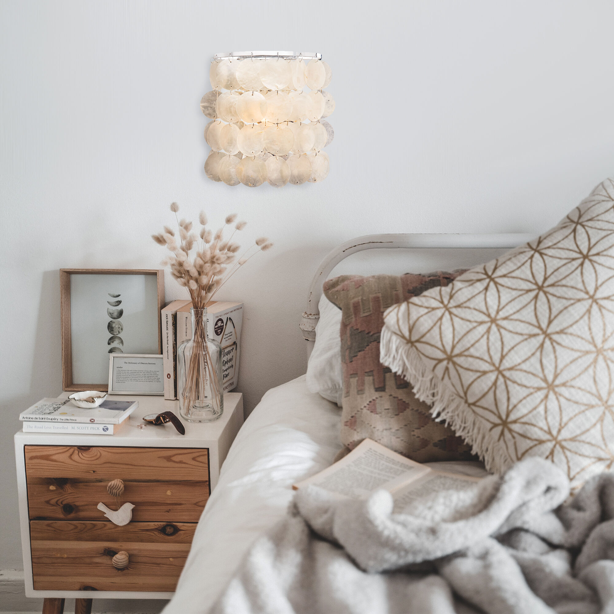 Настенный светильник Eurosvet 60005/1 хром/перламутр