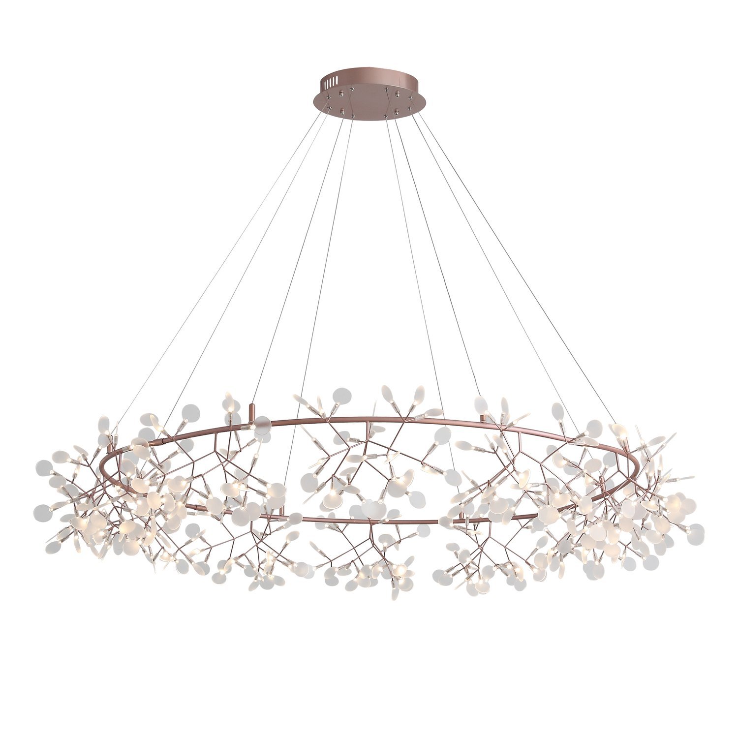 SL379.203.324 Люстра подвесная ST-Luce Медный/Белый LED 324*0,5W 3500K  (из 2-х коробок) РАФИНА