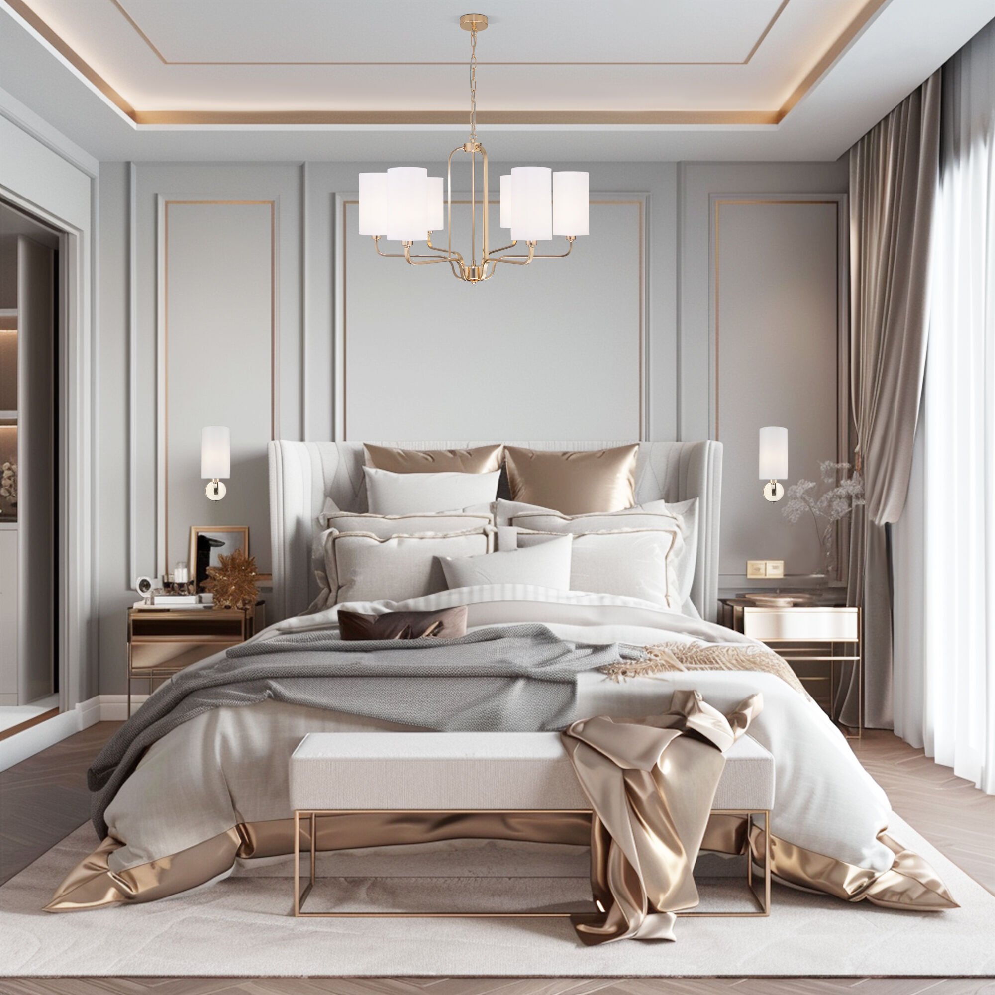 Подвесной светильник Eurosvet 60128/6 золото