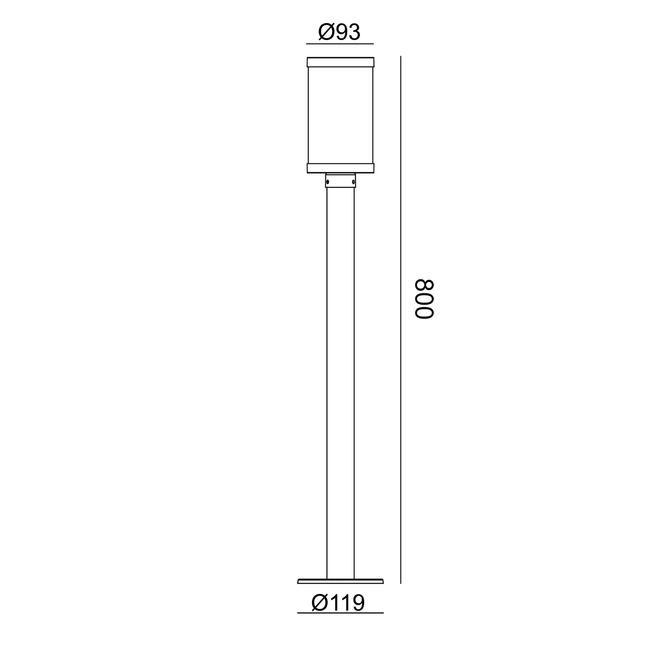 Напольный светильник Escada 30003G/02 E27*40W IP44 Dark grey