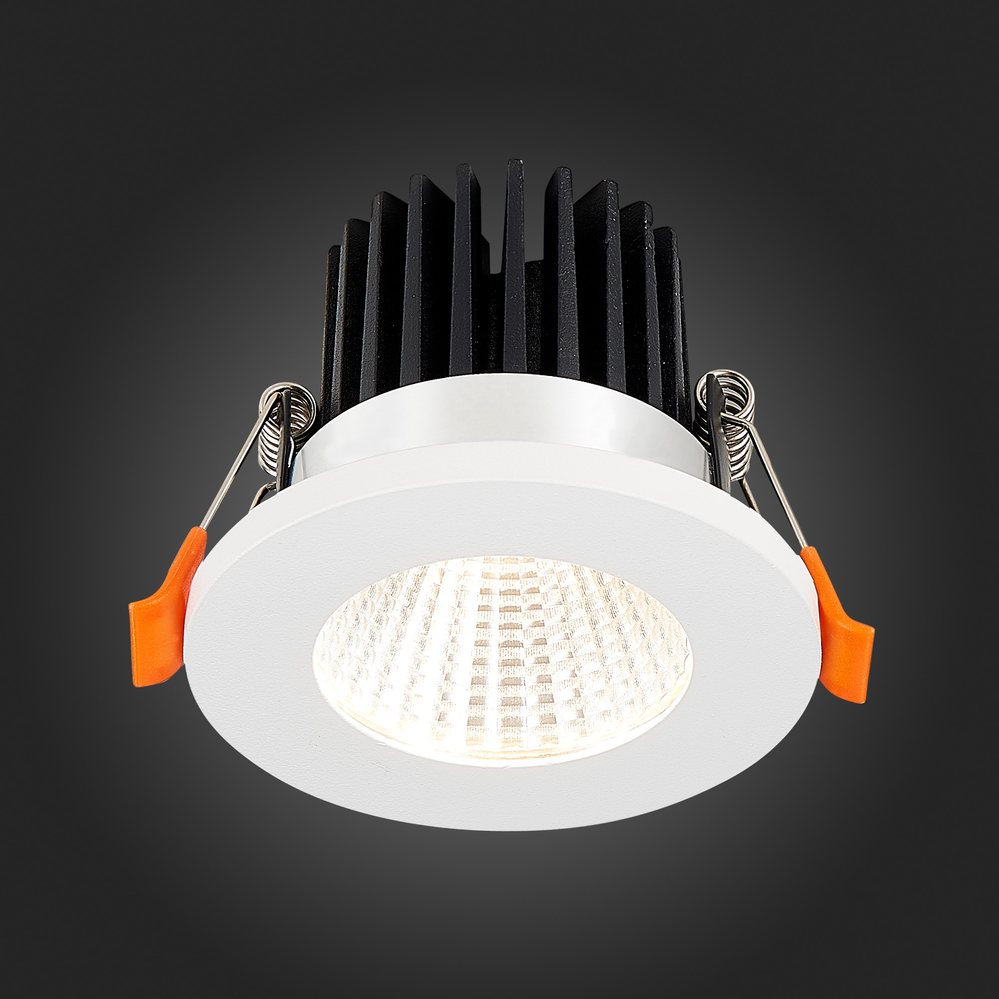 ST704.538.10 Св-к встр. Белый LED 1*10W 3000K 900Lm Ra&gt;90 38° IP20 D80xH60 170-240V Встраиваемые светильники