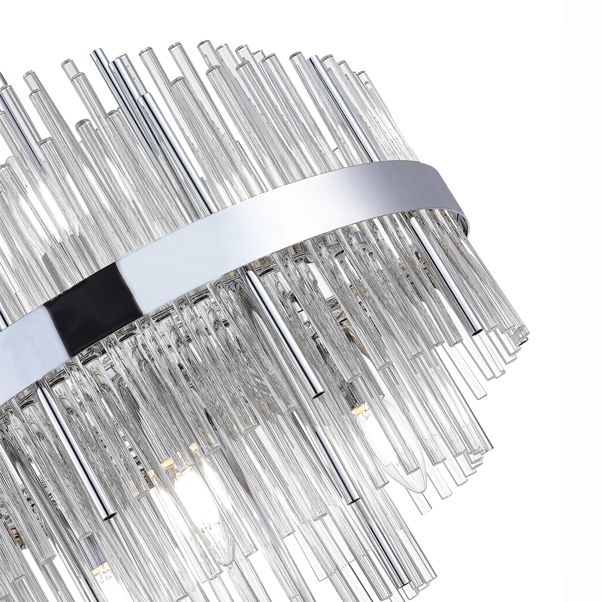 SL1634.103.06 Люстра потолочный ST-Luce Хром/Прозрачный E14 6*60W RENS