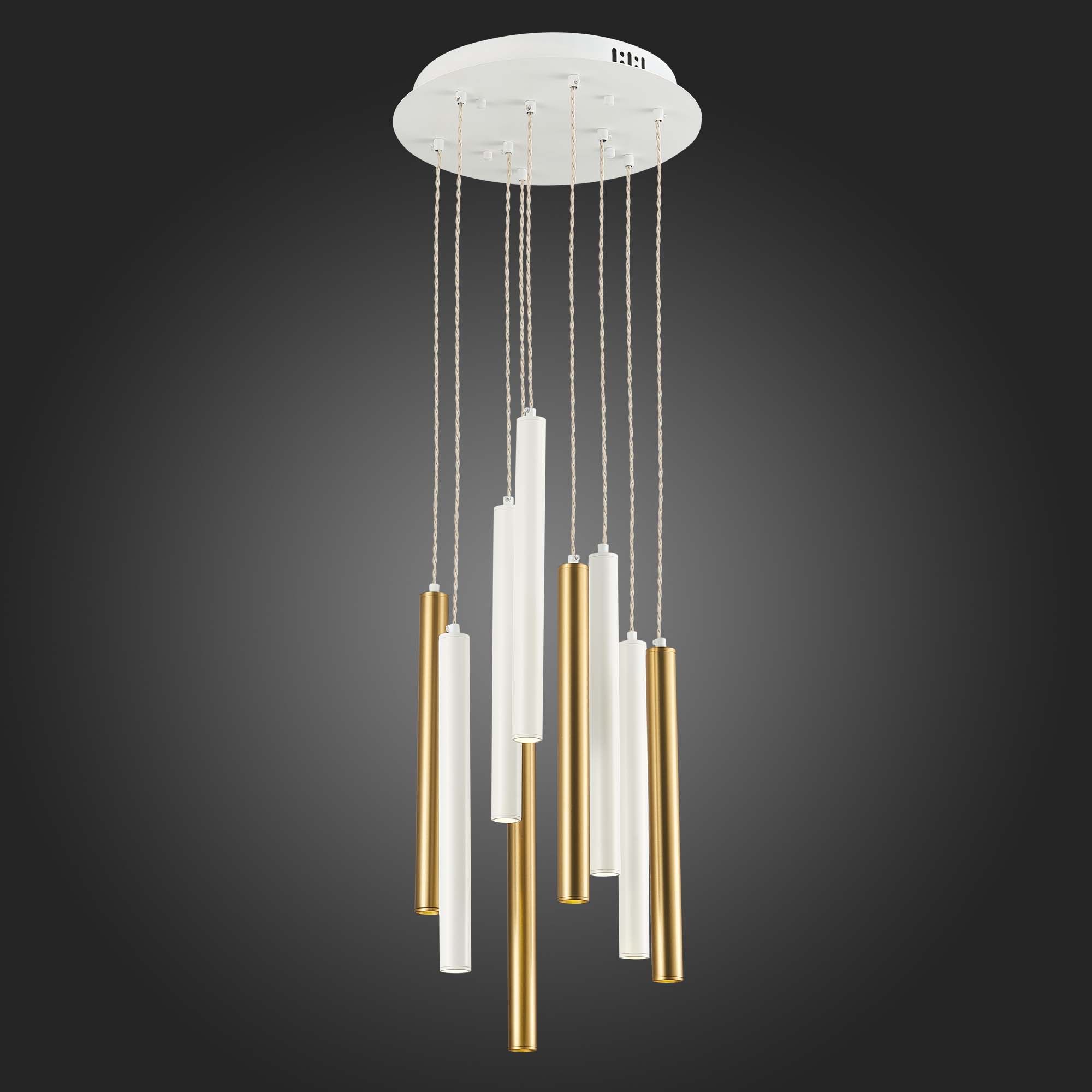 ST153.543.27 Светильник подвесной Белый LED 1*27W 4000K 2 295Lm Ra  IP20 D350xH1 500 180-240V Подвесные светильники