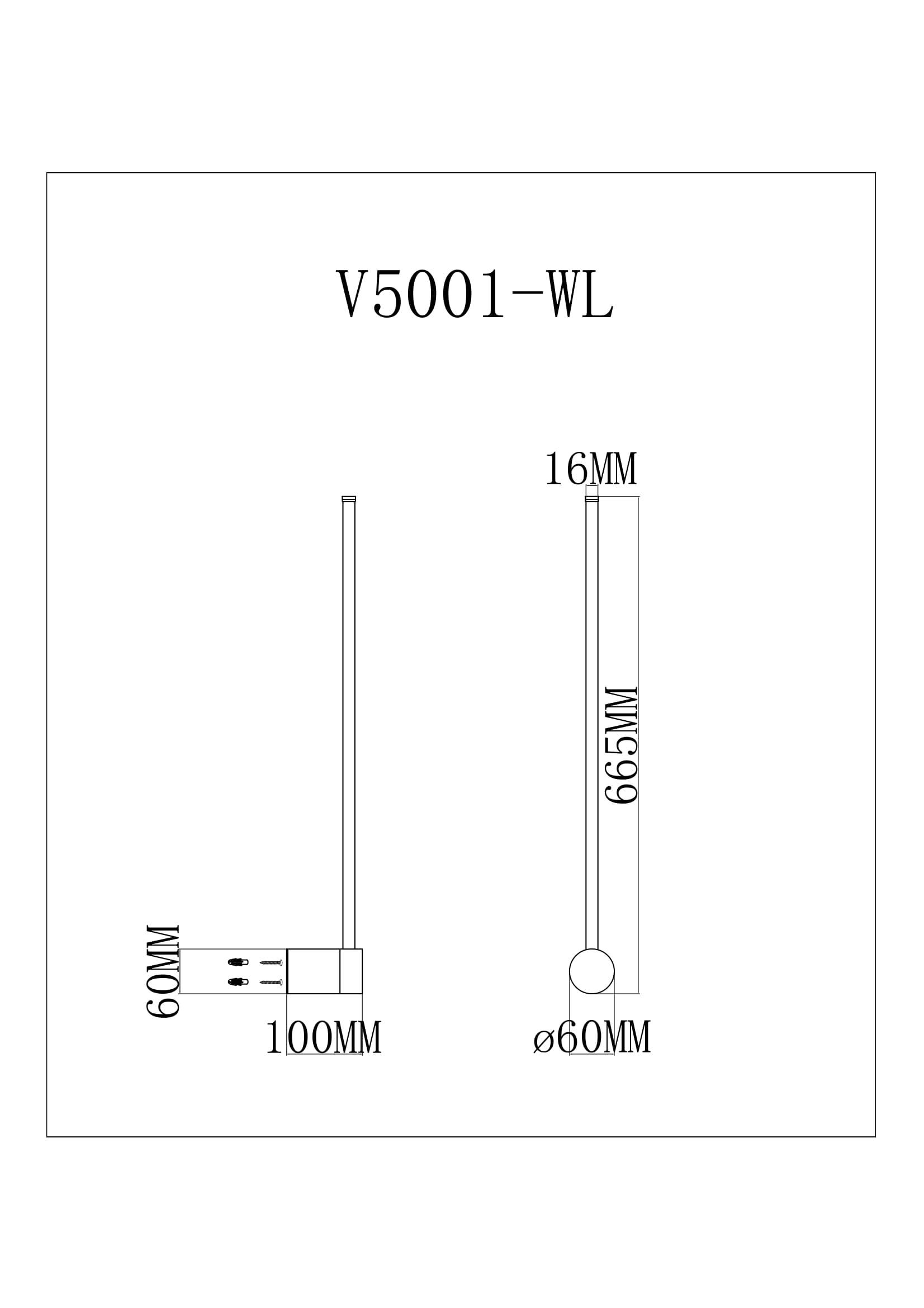 Настенный светодиодный светильник Moderli V5001-WL Ricco