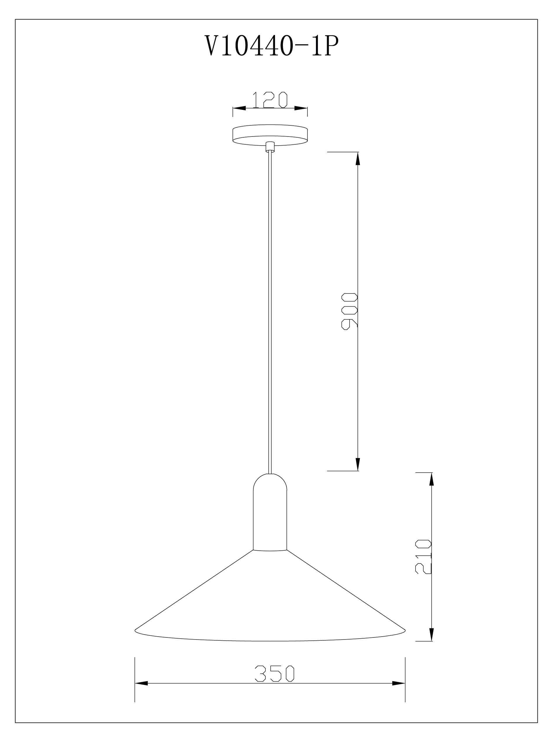 Светильник подвесной Moderli V10440-1P Forli