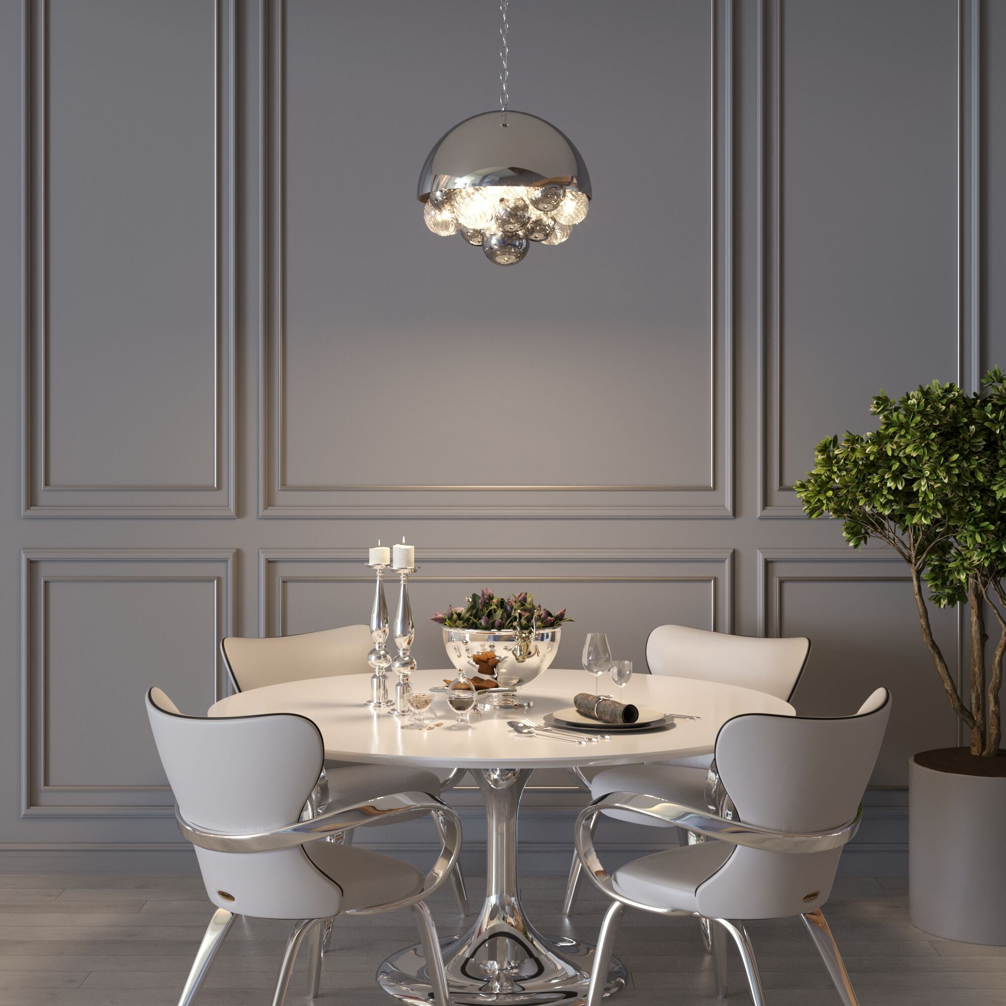 Подвесной светильник Eurosvet 30178 хром Smart