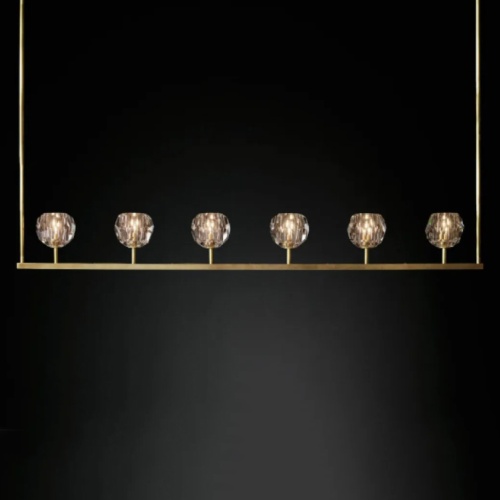 Люстра Rh Boule De Cristal Linear Chandelier 6 Bronze от Imperiumloft 240202-22