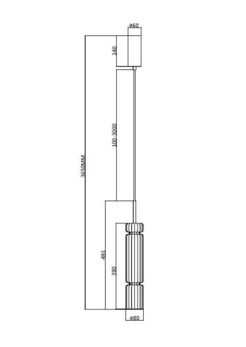 Подвесной светильник Maytoni MOD272PL-L12BS3K1