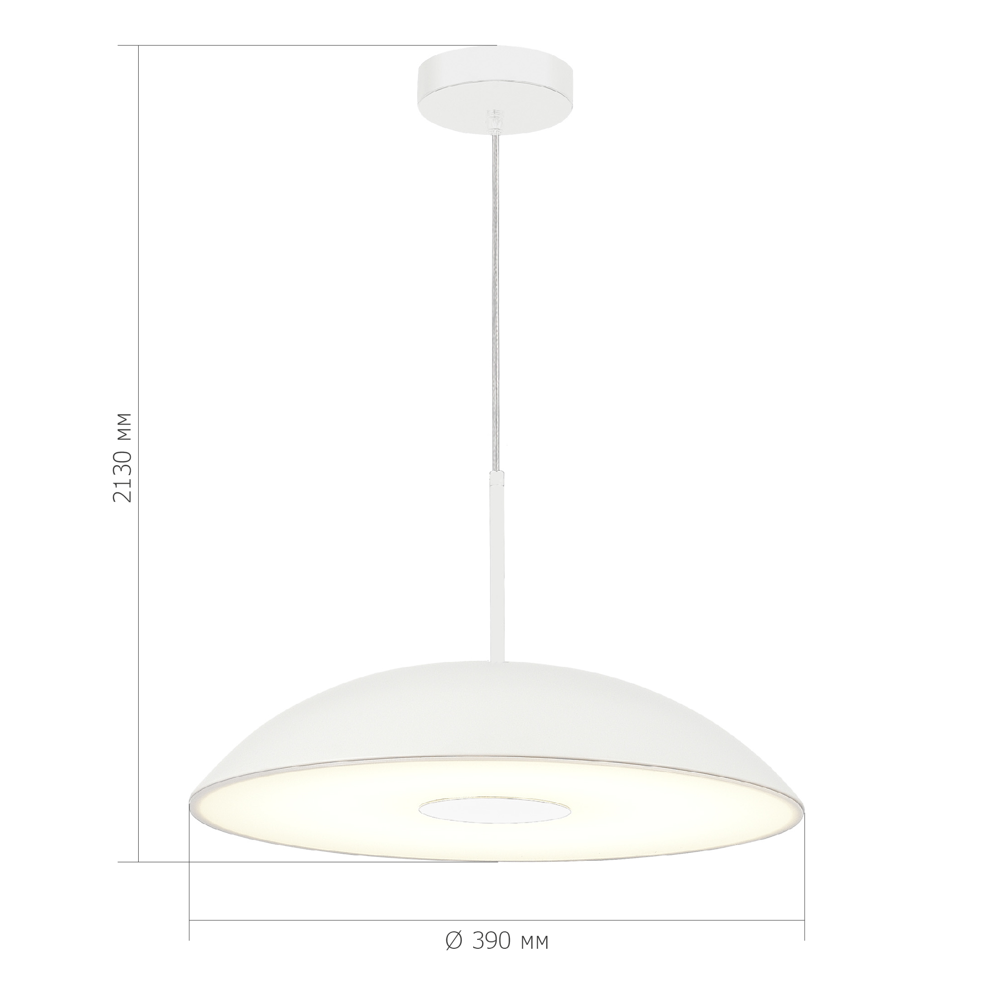 SL6128.503.01 Светильник подвесной ST-Luce Белый/Белый LED 1*24W 3000K LID