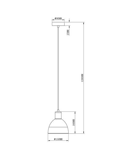 Подвесной светильник Moderli V2710-1P Irene 1*E27*60W