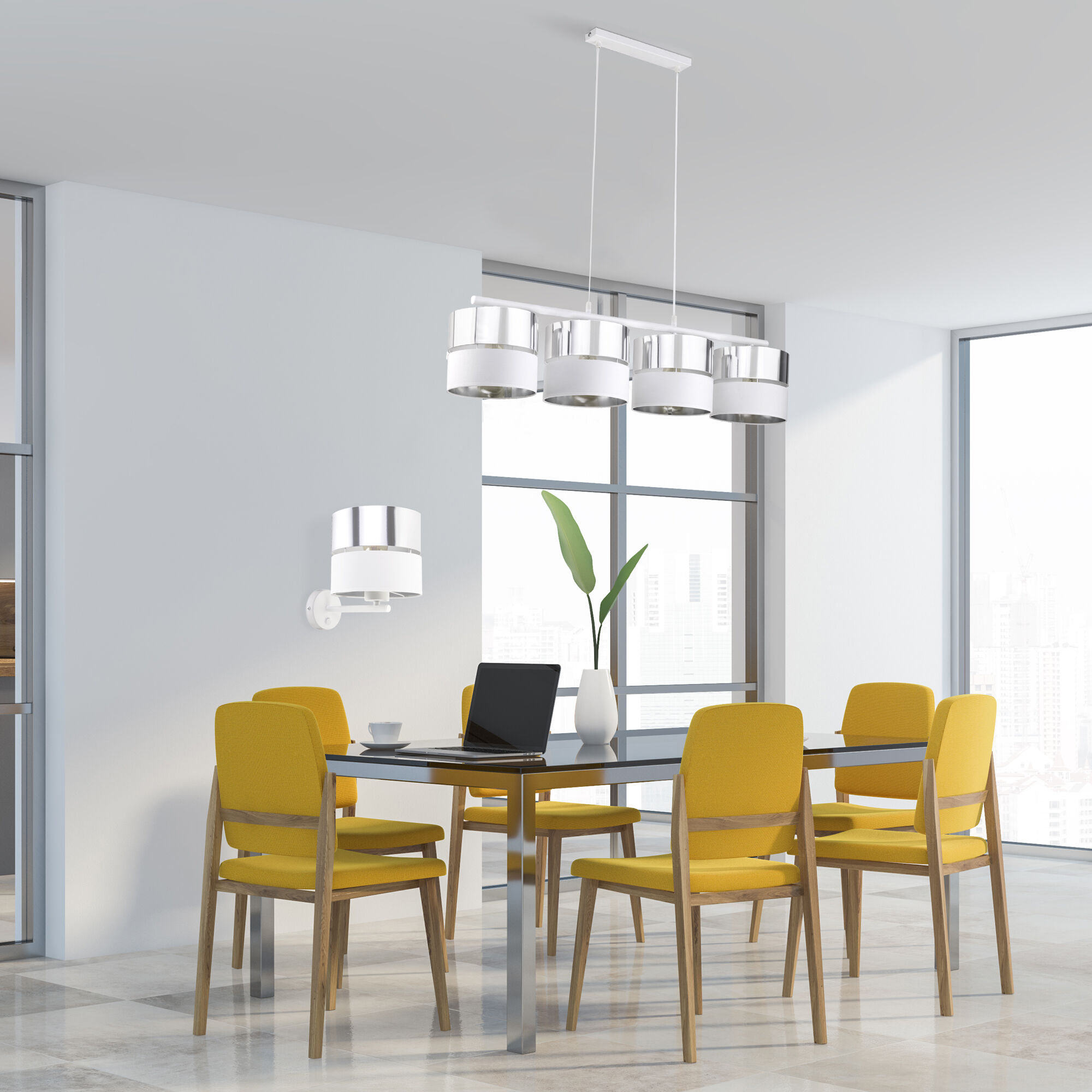 Подвесной светильник TK Lighting 4177 Hilton Silver