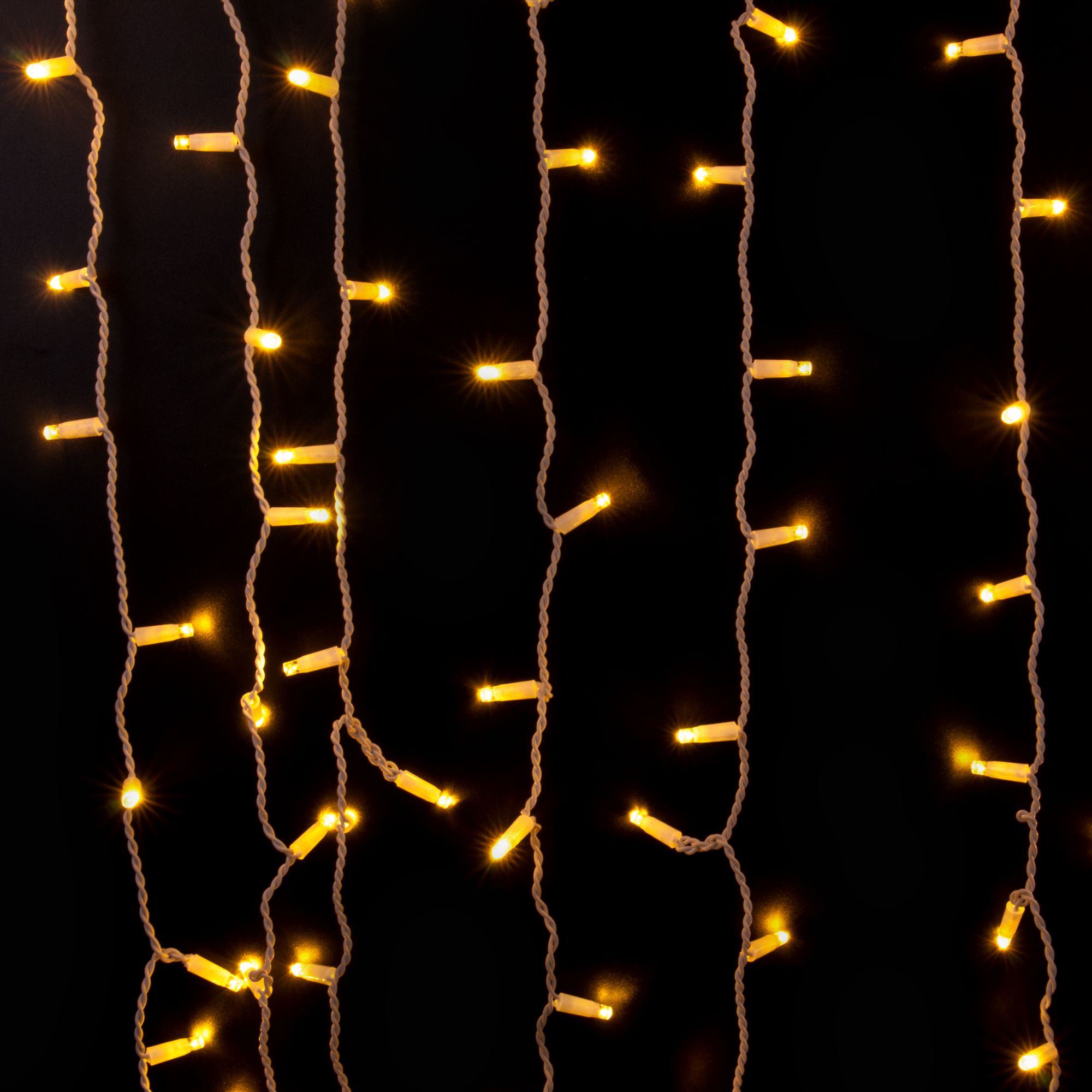 Гирлянда бытовая электрическая занавес Eurosvet 200-101 теплый белый с эффектом мерцания