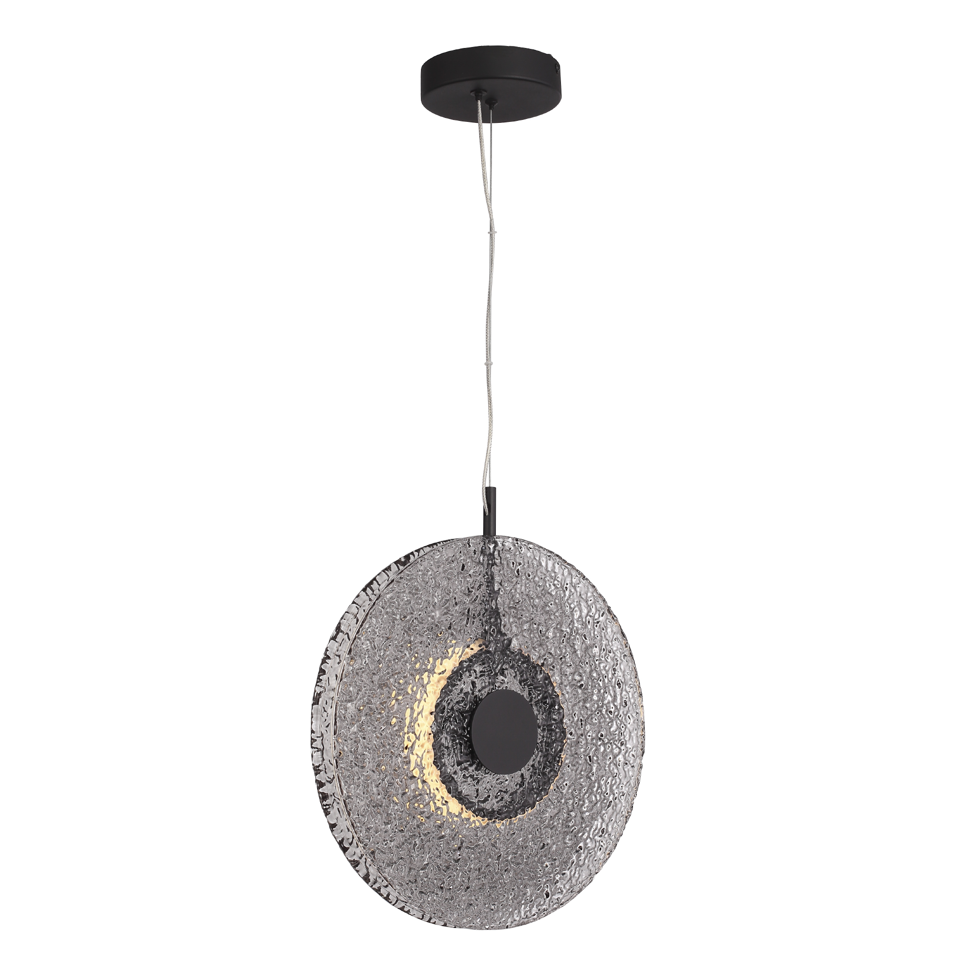 SL6142.413.01 Светильник подвесной ST-Luce черный/дымчатый LED 1*8W 4000K ALUMNO