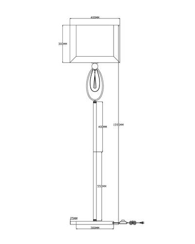 Торшер Moderli V2581-1F Dark 1*E27*60W