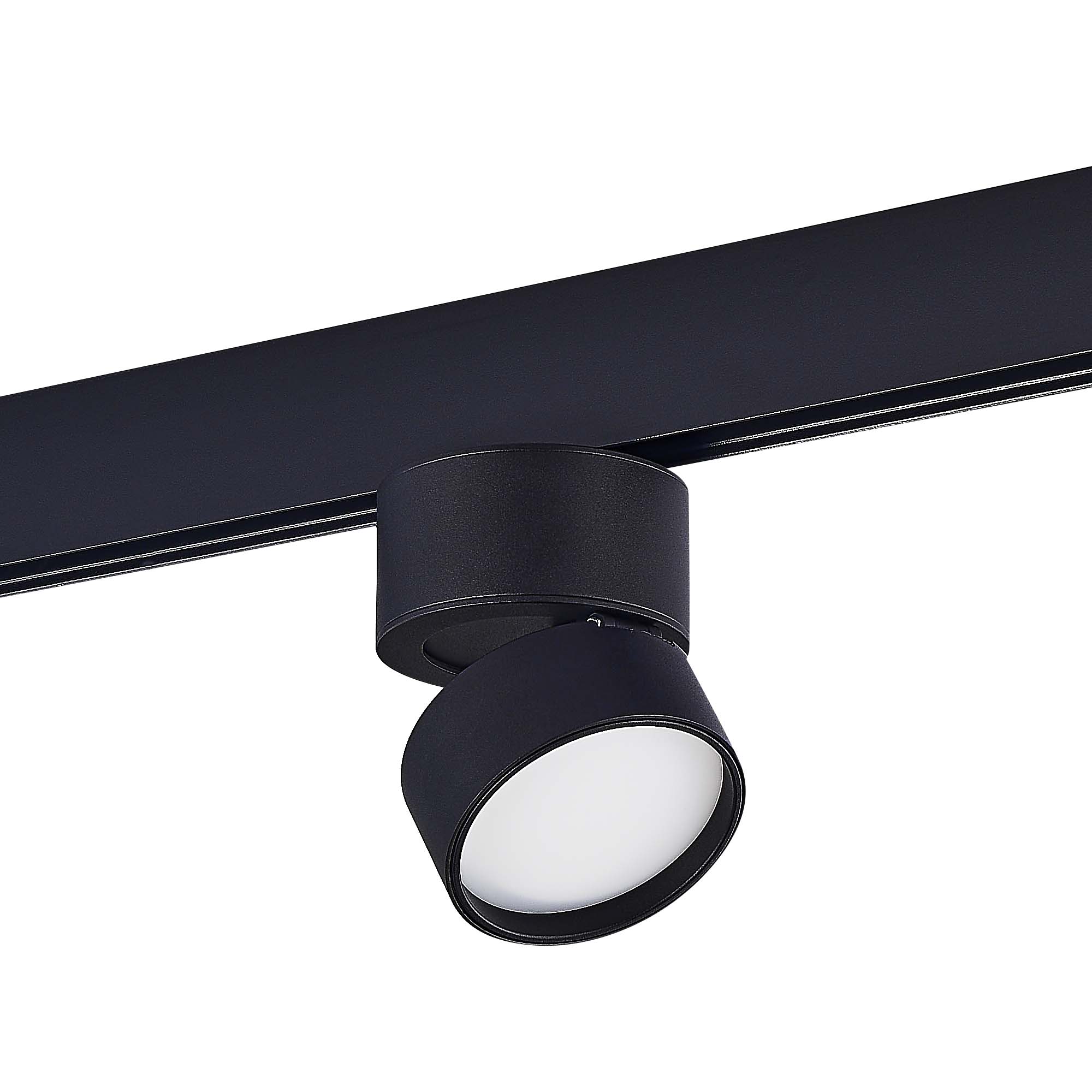 ST809.446.09 Магнитный трековый светильник Черный LED 1*9W 4000K 600Lm Ra>90 120° IP20 D85xH126 48V СКАЙЛАЙН 48V