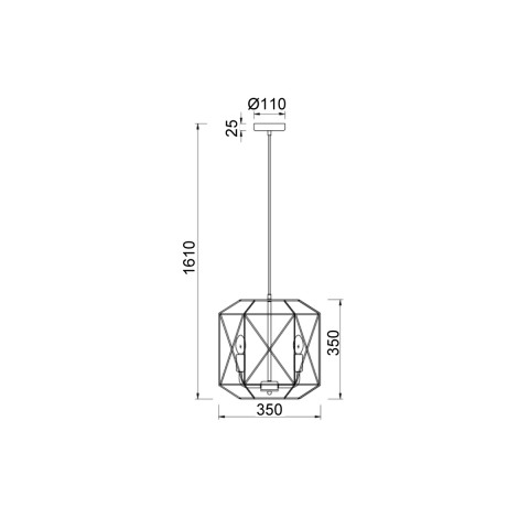 Подвесной светильник Vele Luce Evans VL4032P03