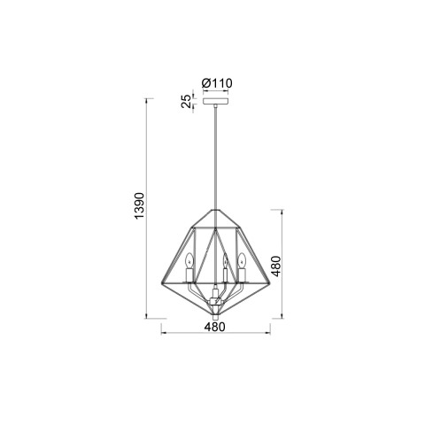 Подвесной светильник Vele Luce Bessie VL4022P03