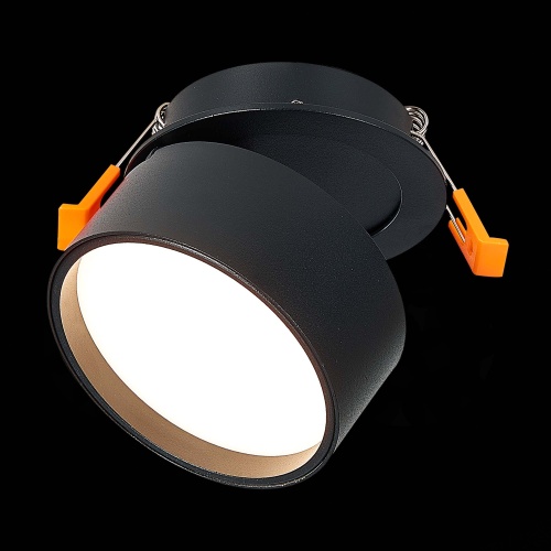 ST651.438.09 Встраиваемый поворотный светильник Черный LED 1*9W 3000K 720Lm Ra&gt;90 120° IP20 D85xH68 Встраиваемые светильники