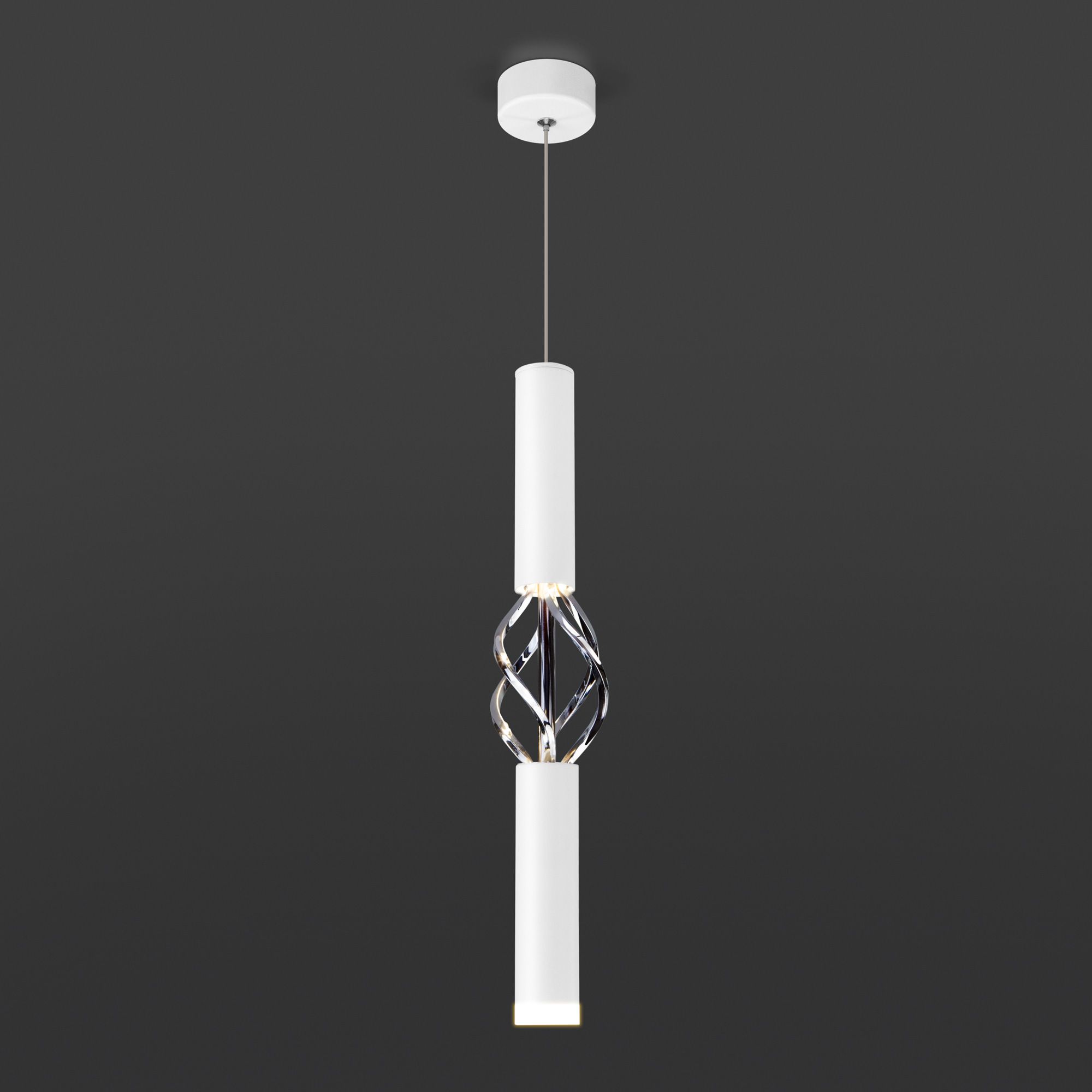 Подвесной светильник Eurosvet 50191/1 LED белый/хром