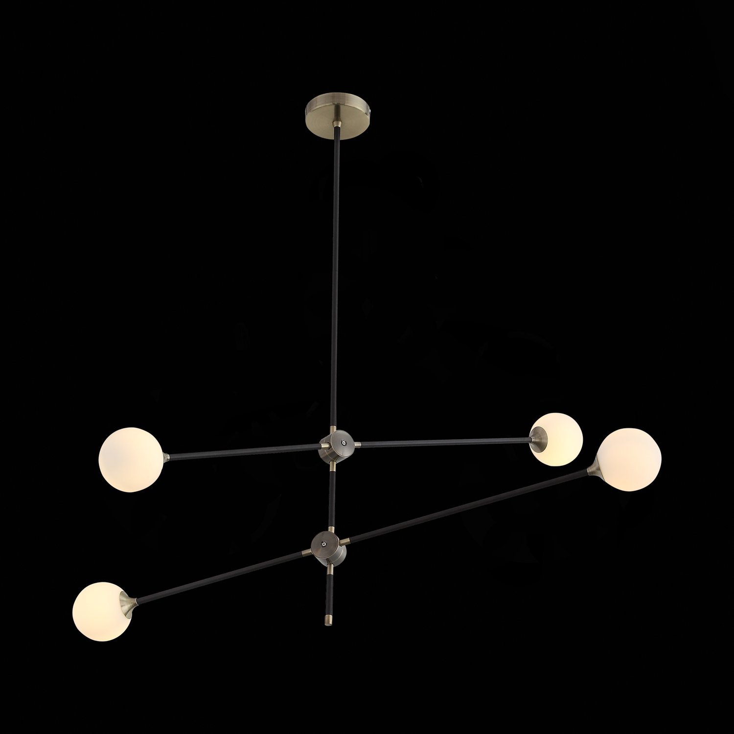 SL429.403.04 Светильник подвесной ST-Luce Черный, Золотистый/Белый G9 4*5W BASTONCINO
