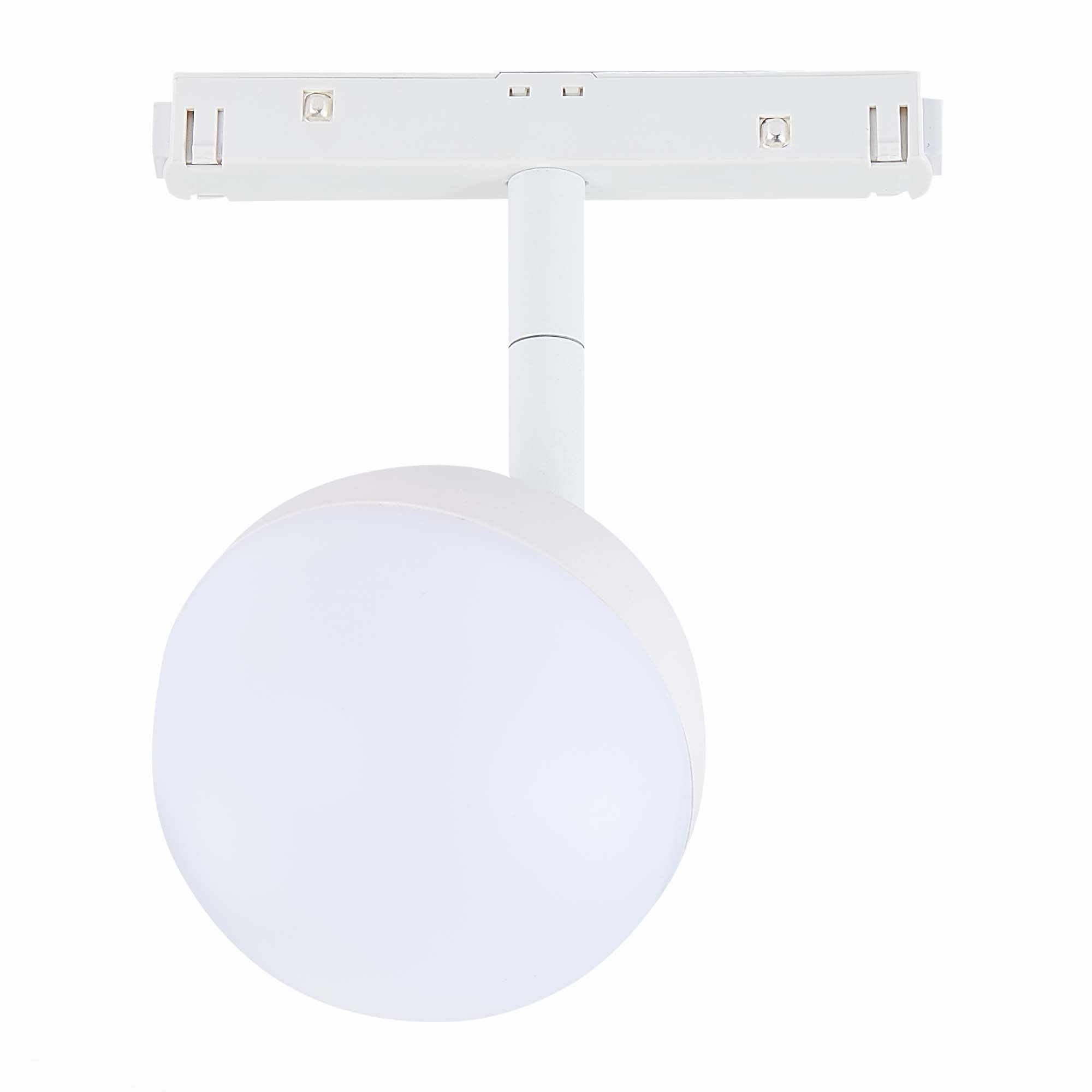 ST358.536.07 Магнитный трековый светильник Белый LED 1*7W 3000K 520Lm Ra>80 120° IP20 L120xW90xH192 СКАЙЛАЙН 48V