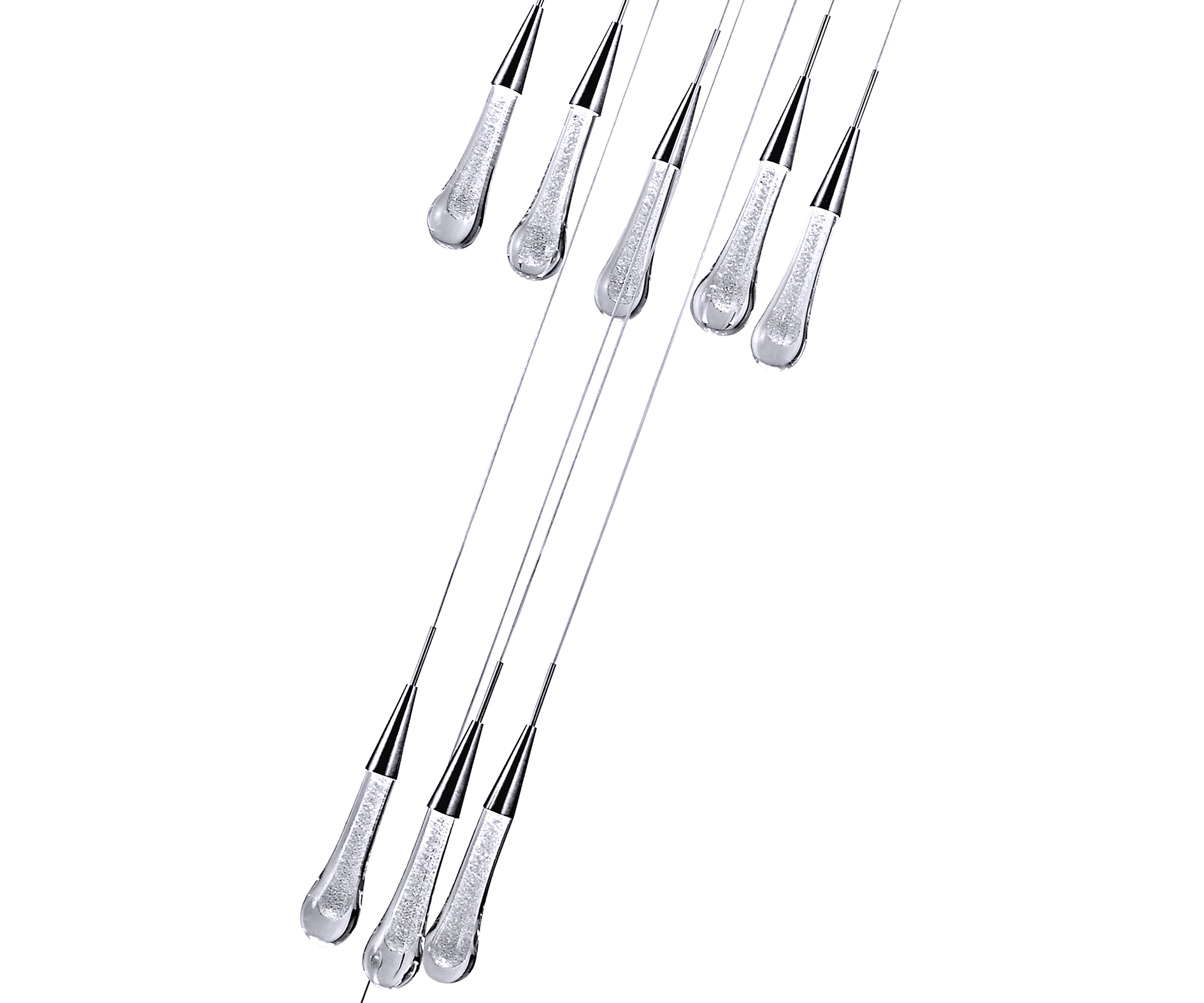 Люстра Kink Light каскадная Гутта хром 07861-18A,02