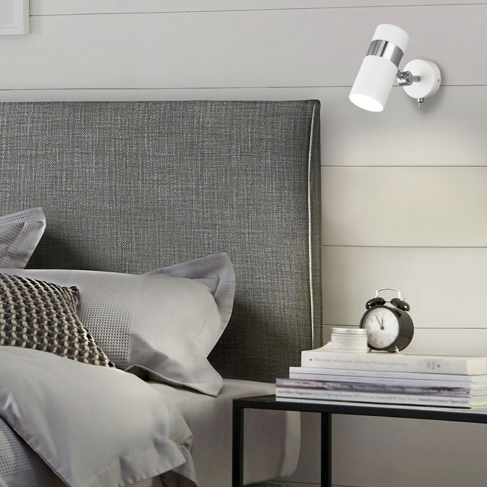 Настенный светильник Eurosvet 20096/1 белый/ хром