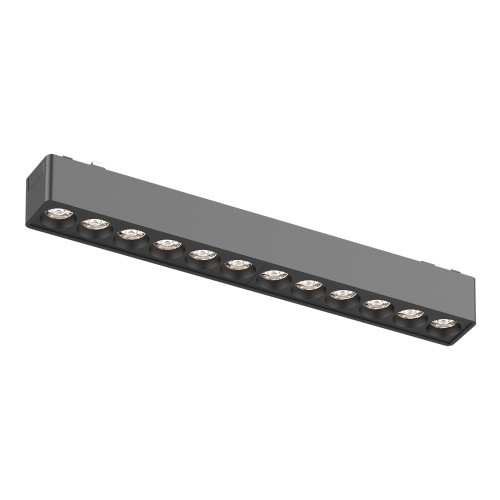 ST673.436.12 Магнитный трековый светильник Черный LED 1*12W 3000K 710Lm Ra&gt;90 36° IP20 L230xW26xH24 SKYFLAT