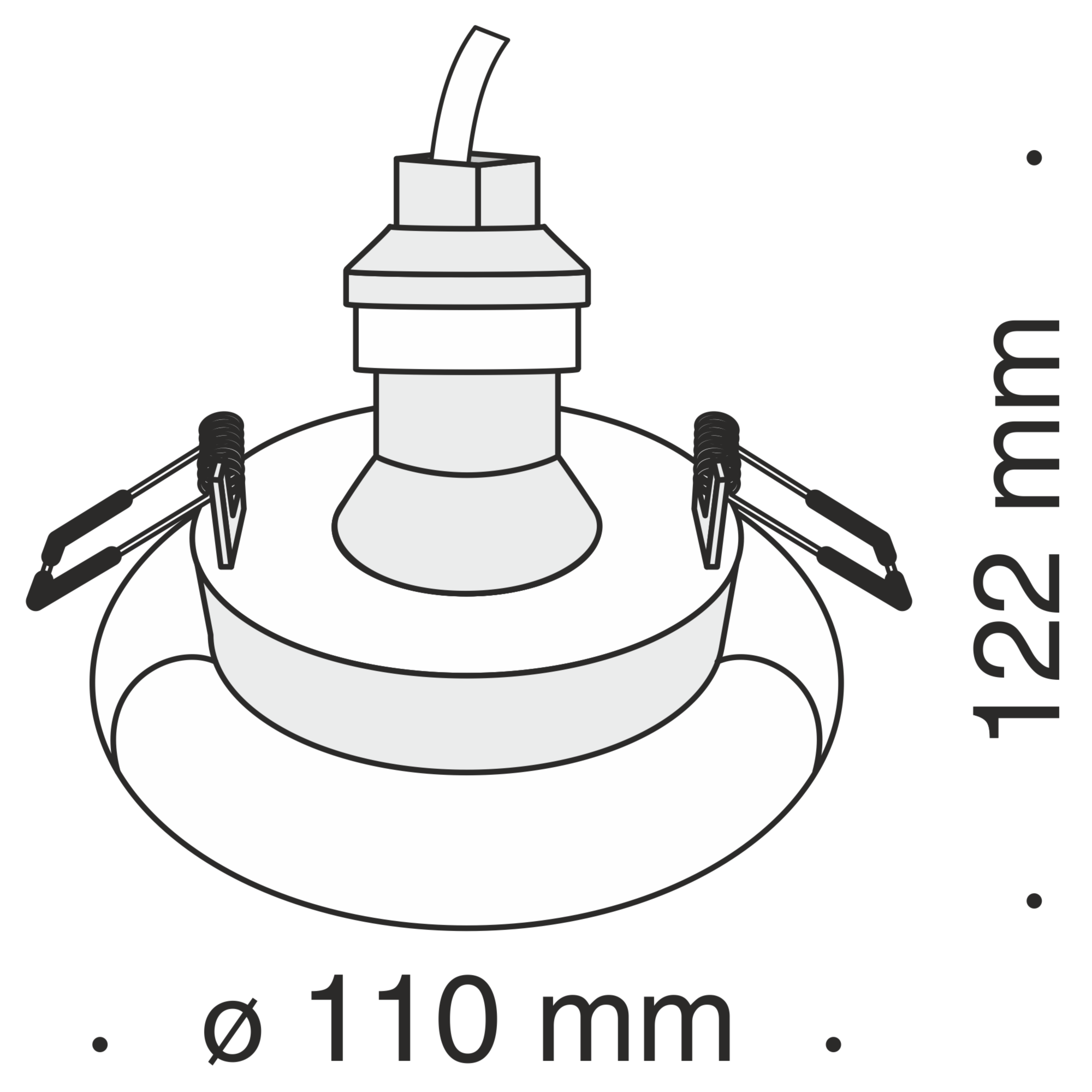 Встраиваемый светильник Technical DL006-1-01-W